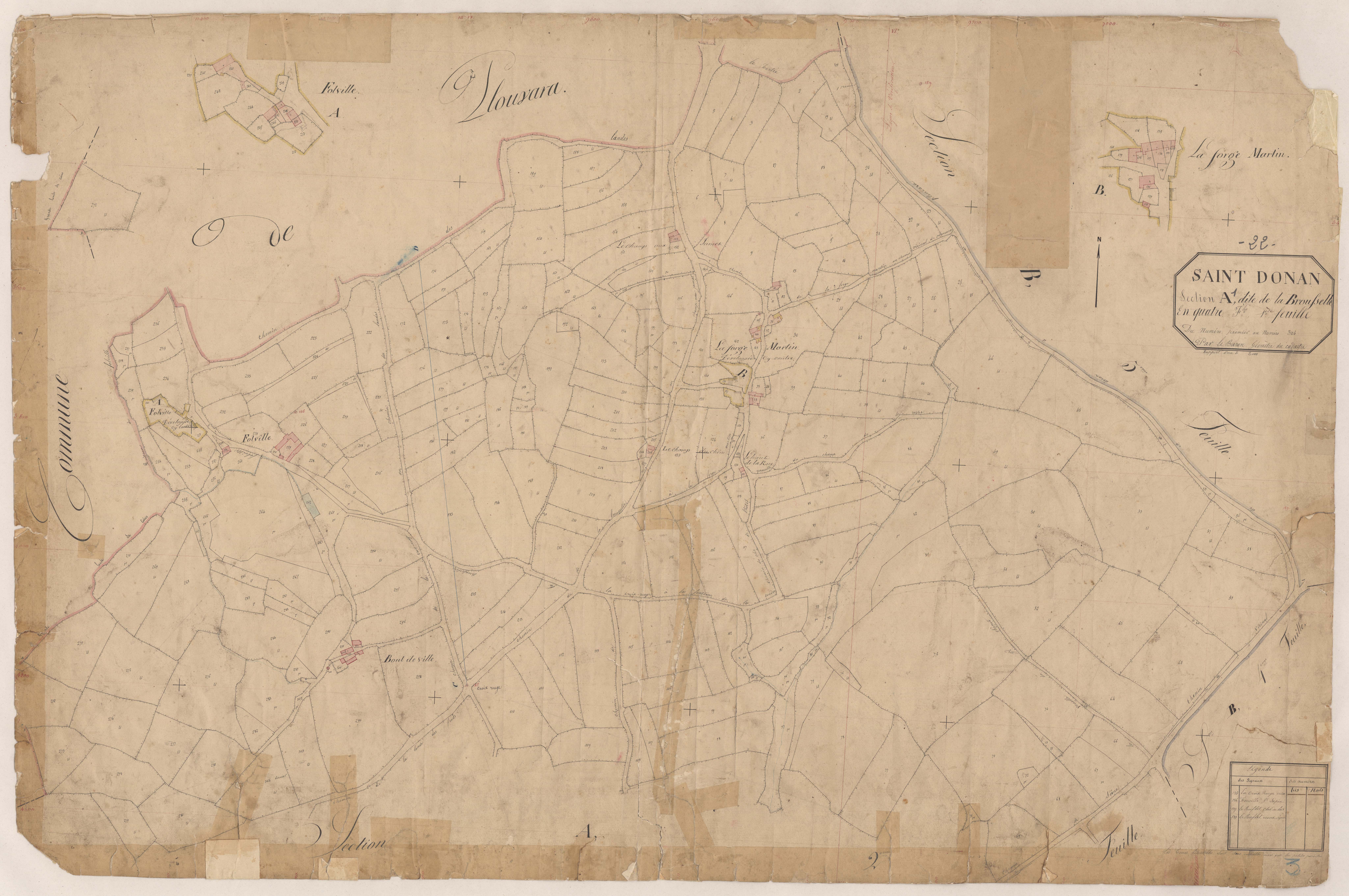 Saint-Donan - Section A, 1re feuille