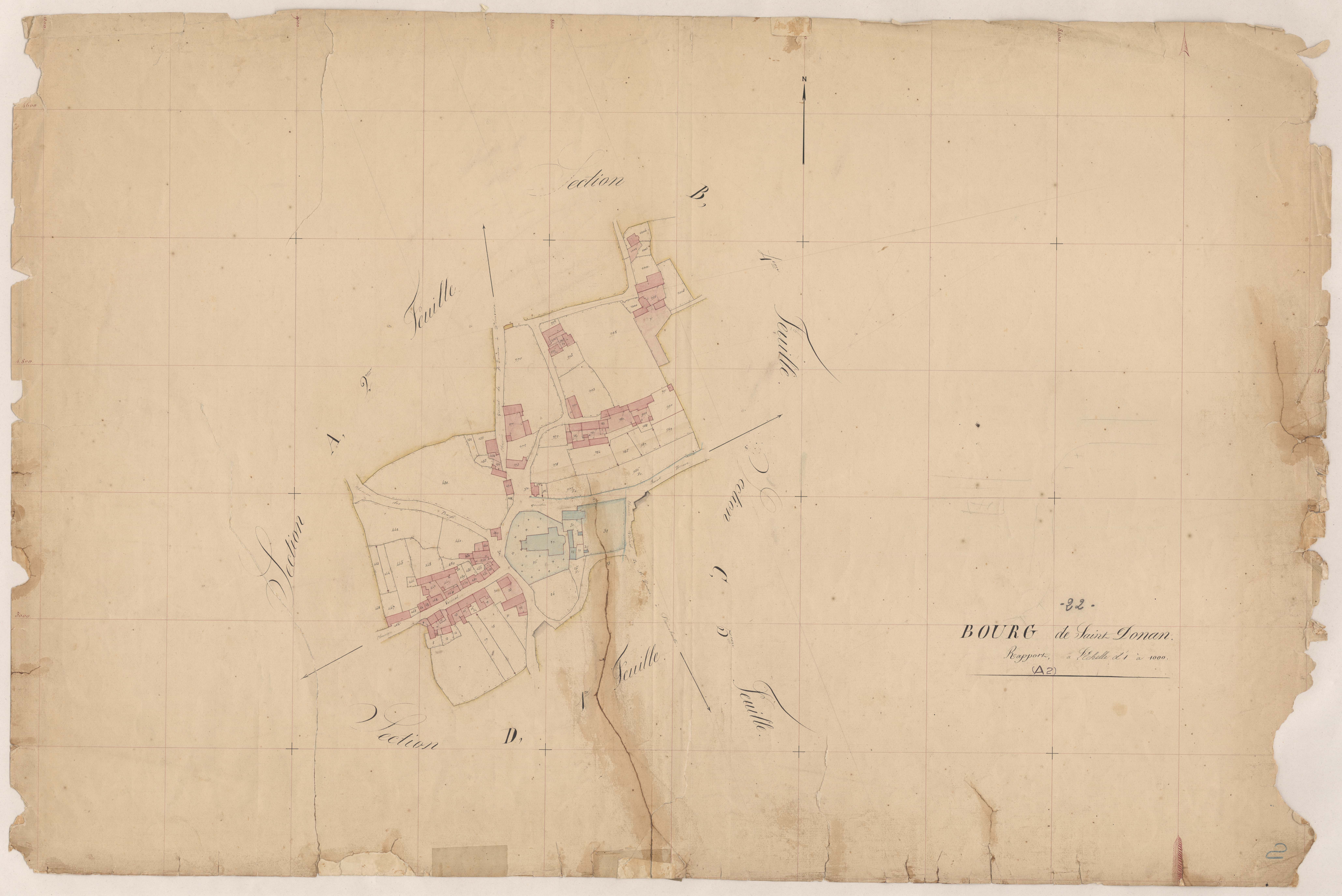 Saint-Donan - Section A, 2e feuille