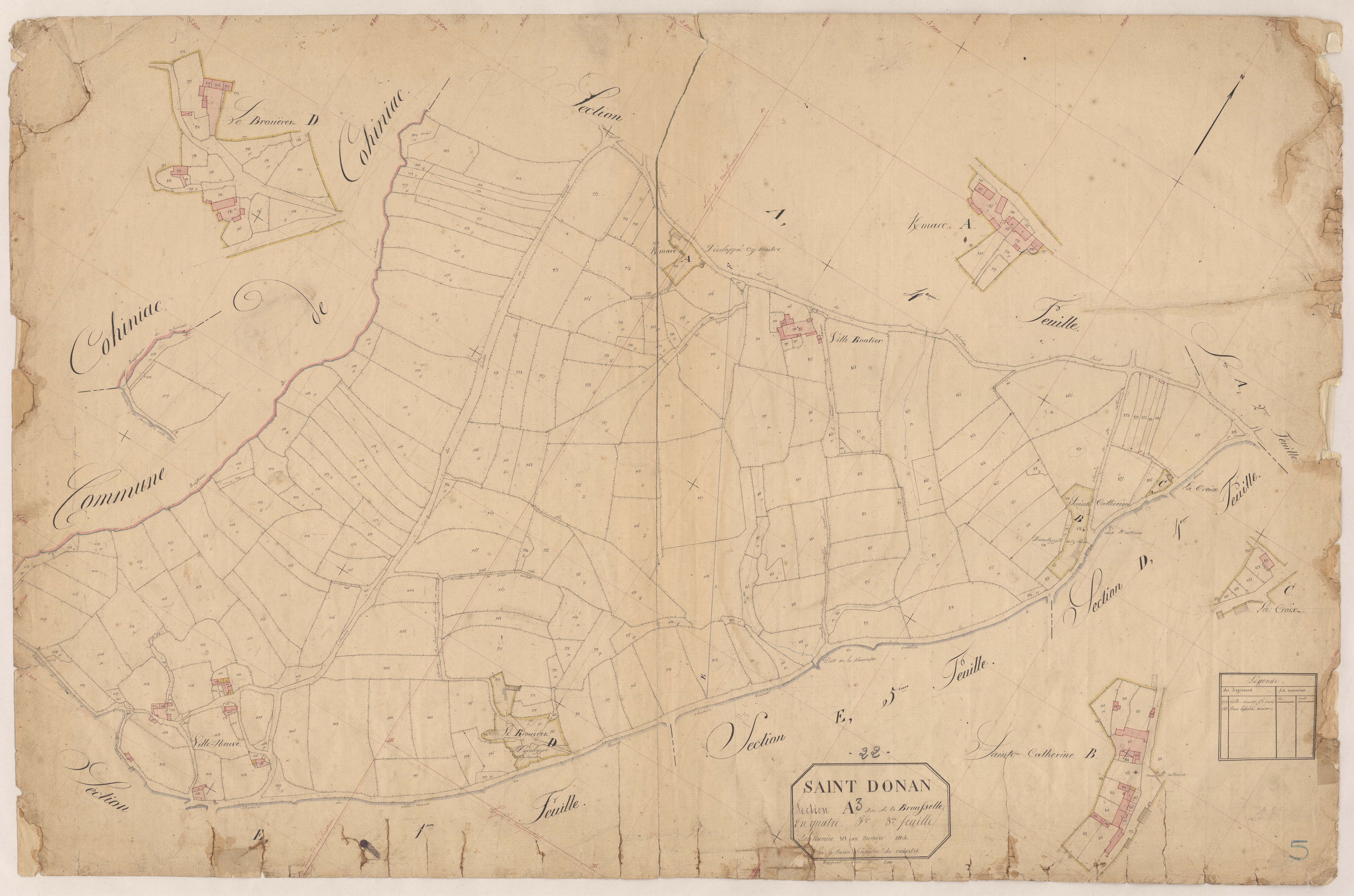 Saint-Donan - Section A, 3e feuille
