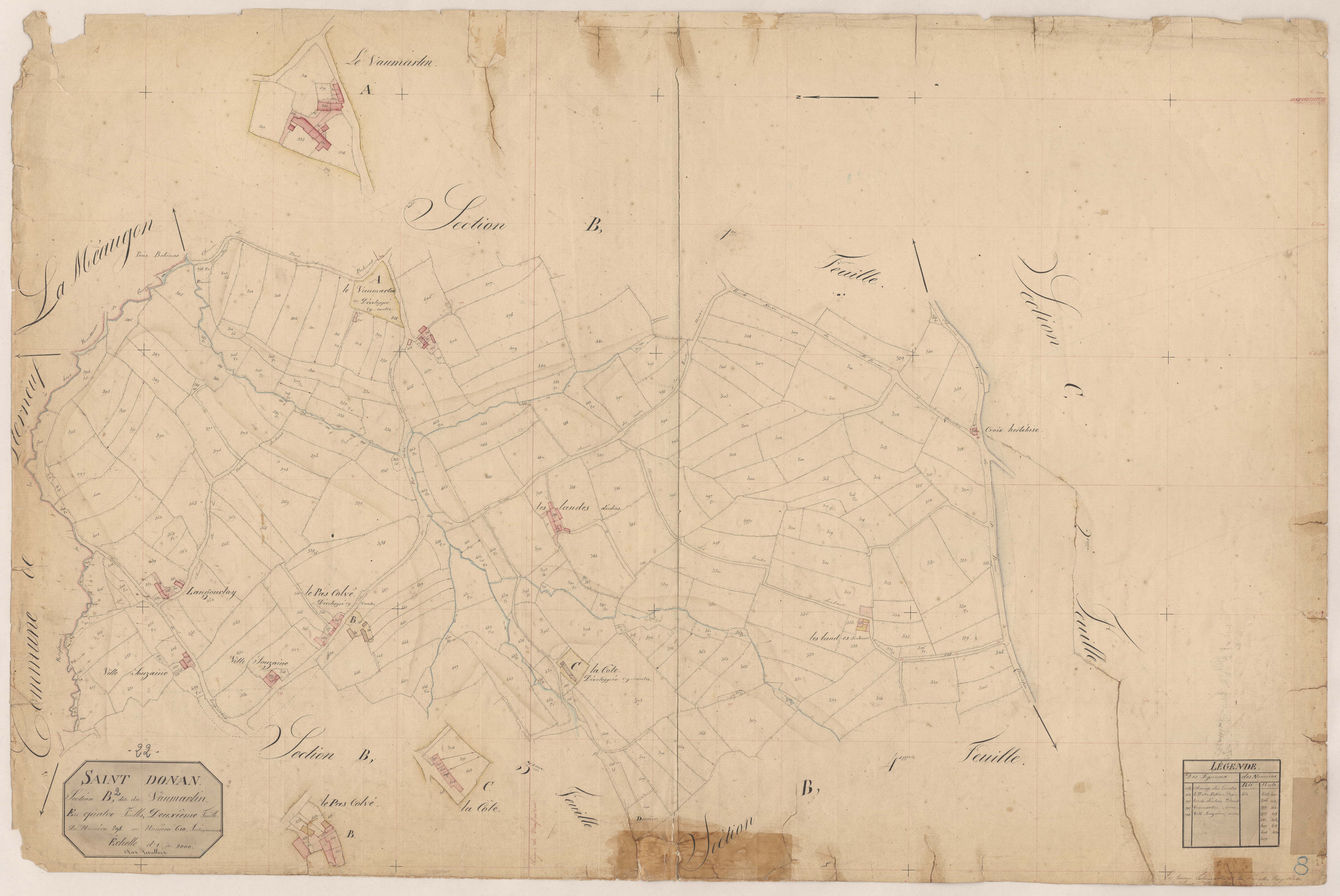 Saint-Donan - Section B, 2e feuille