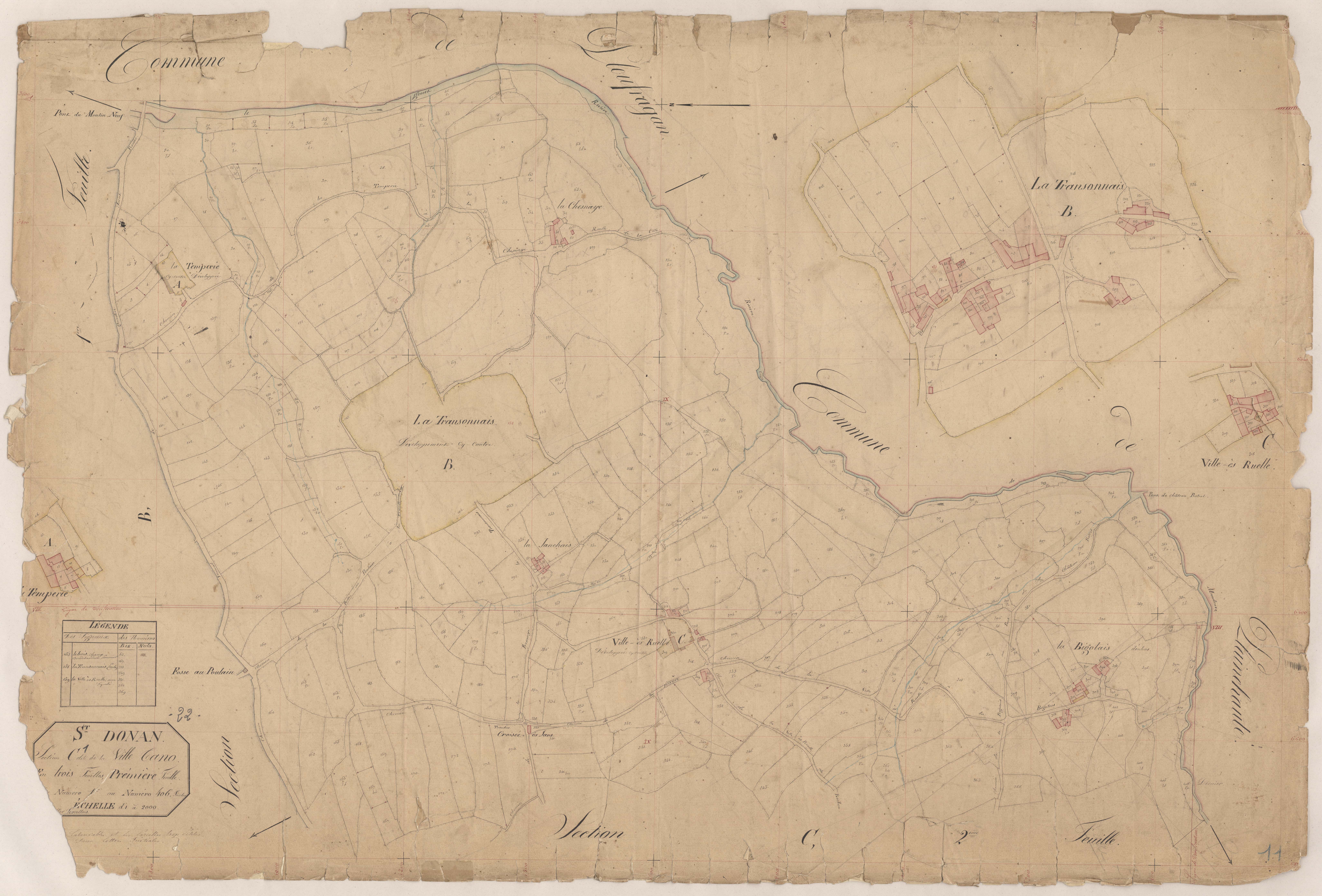 Saint-Donan - Section C, 1re feuille