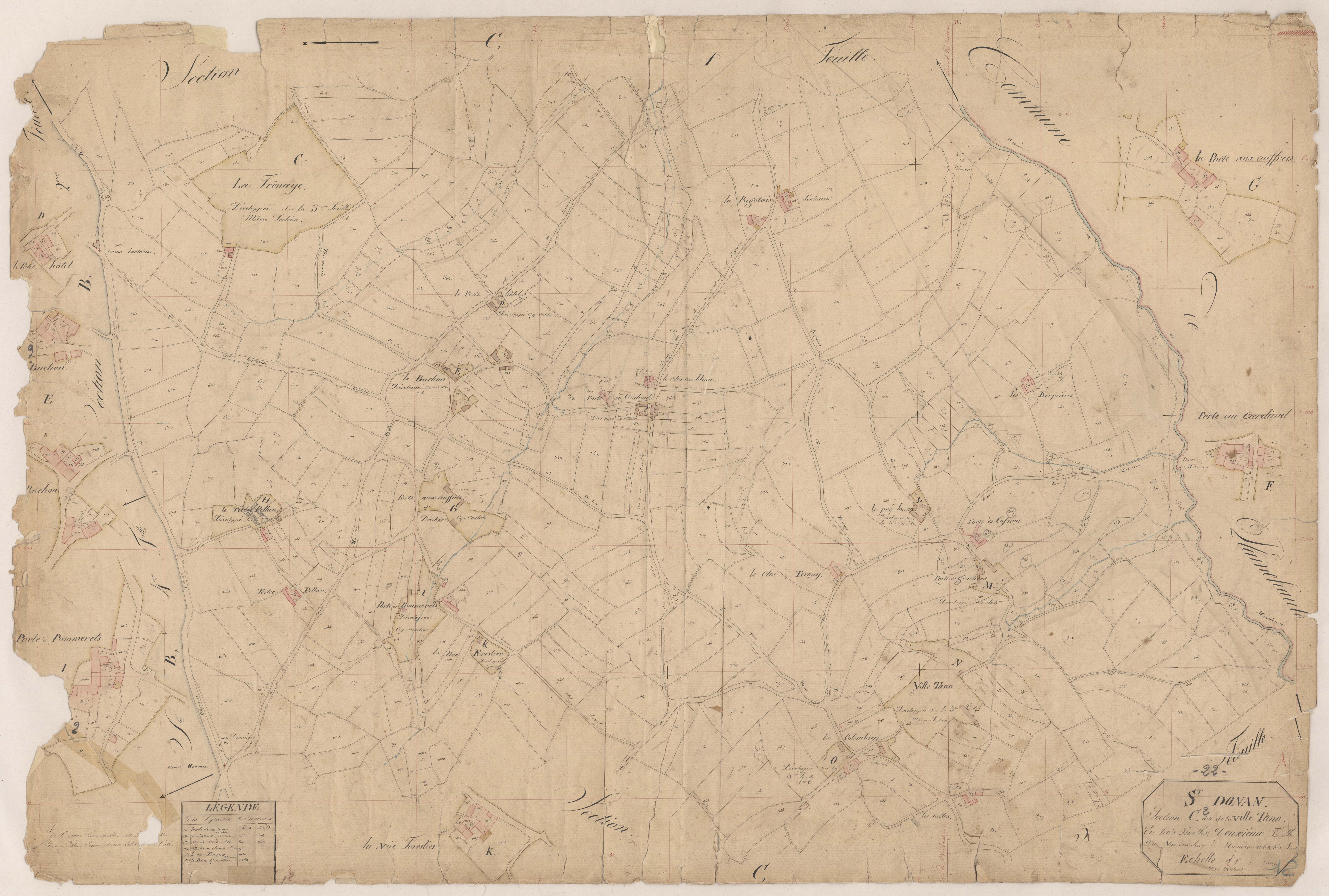 Saint-Donan - Section C, 2e feuille