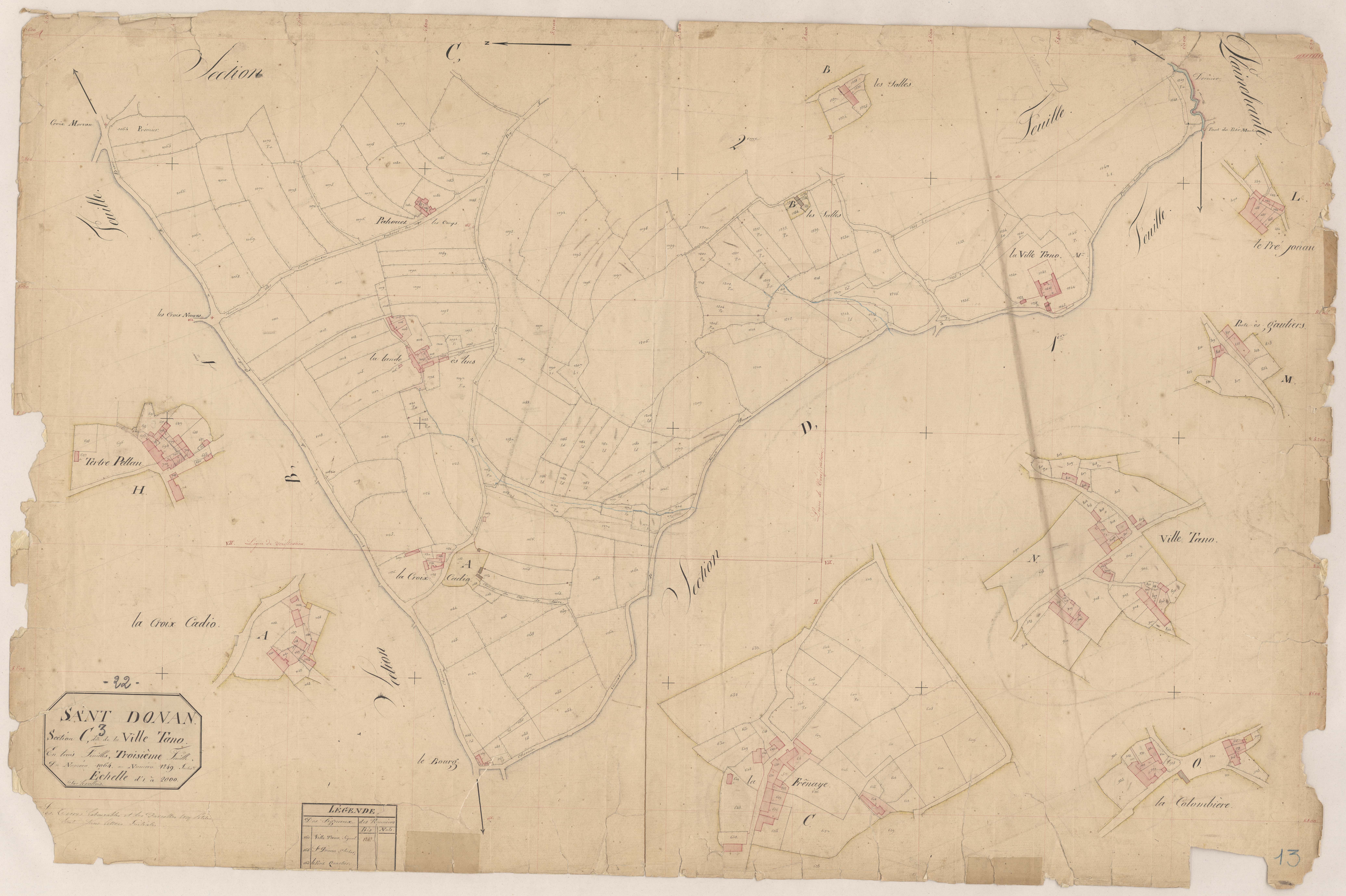 Saint-Donan - Section C, 3e feuille
