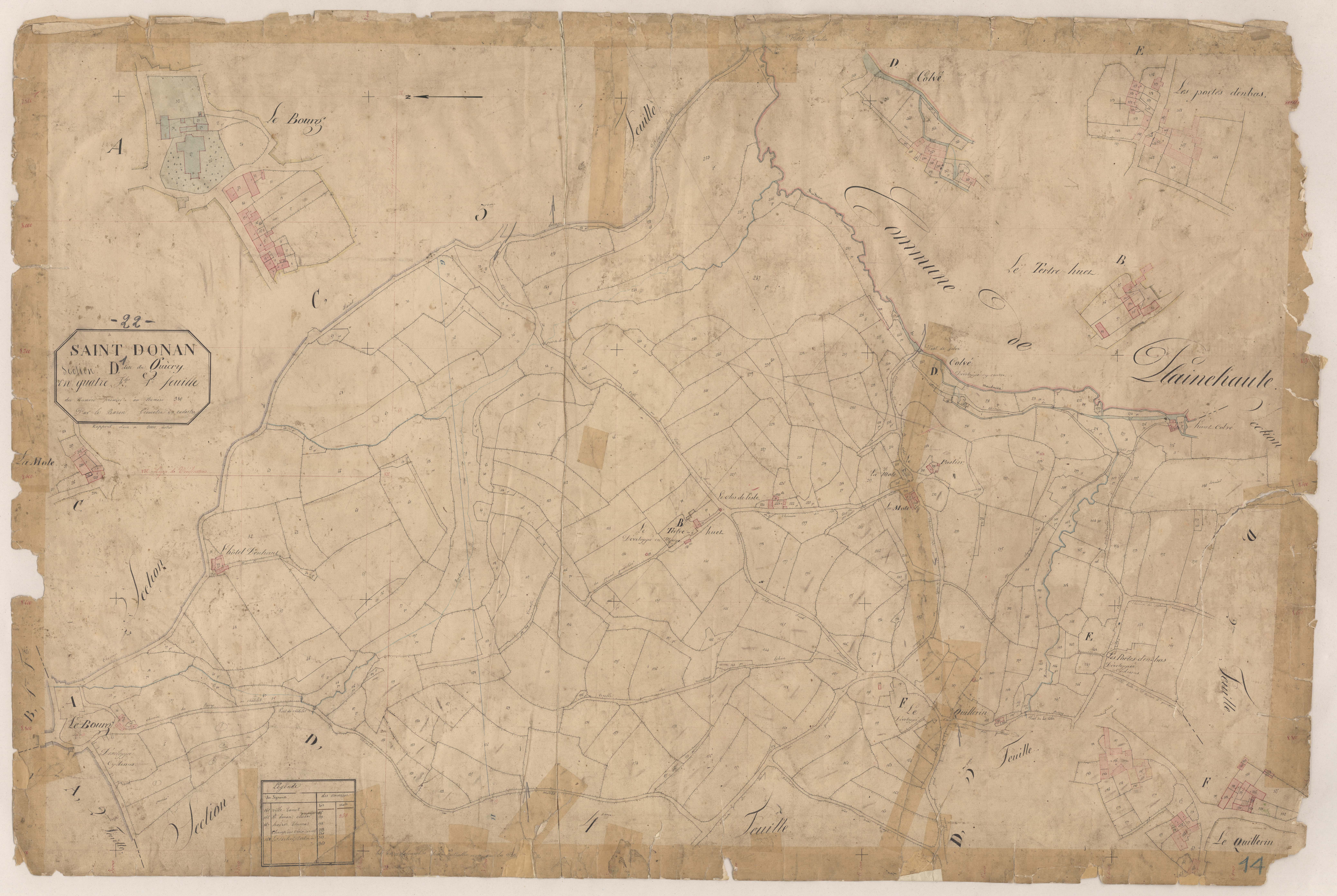 Saint-Donan - Section D, 1re feuille