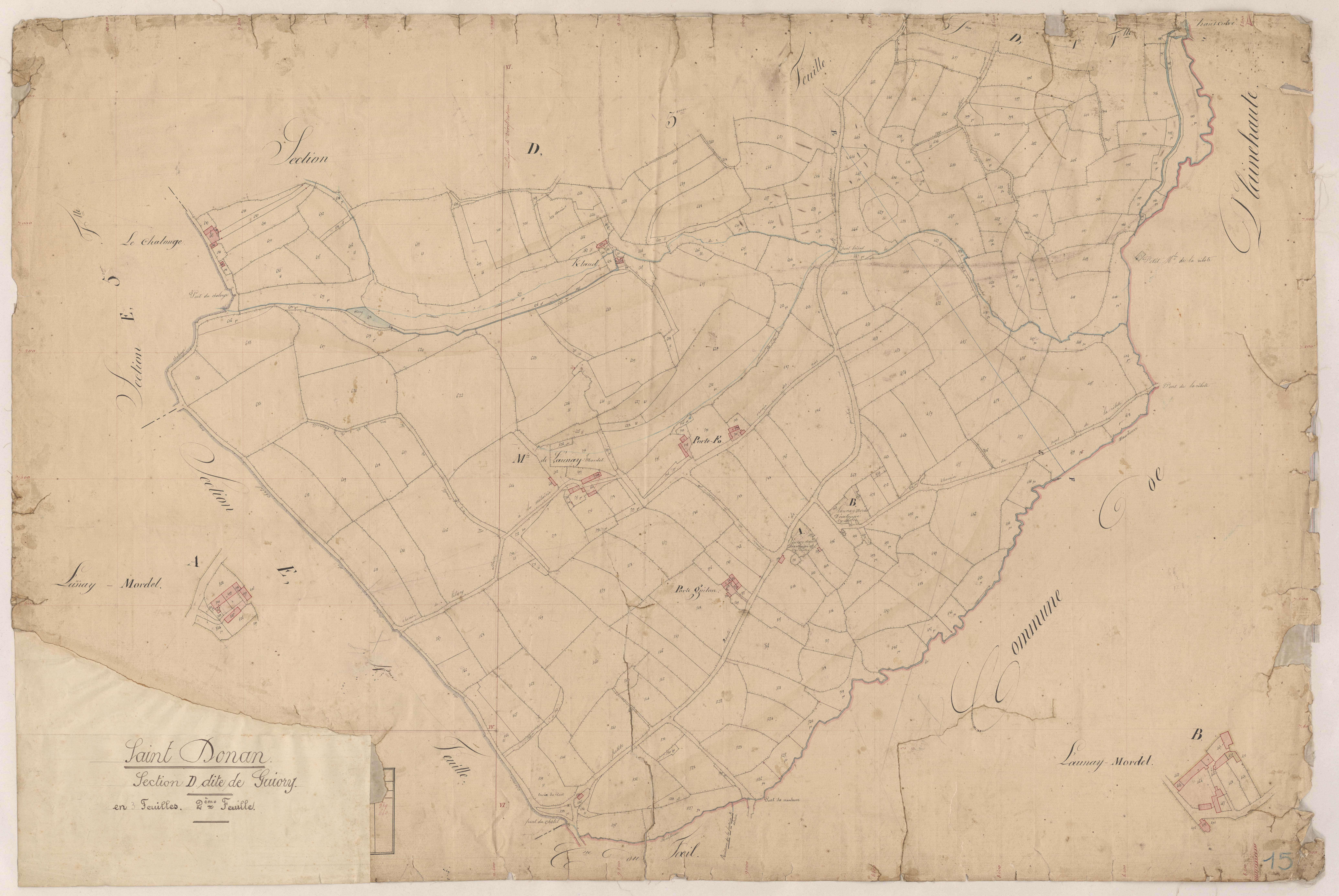 Saint-Donan - Section D, 2e feuille
