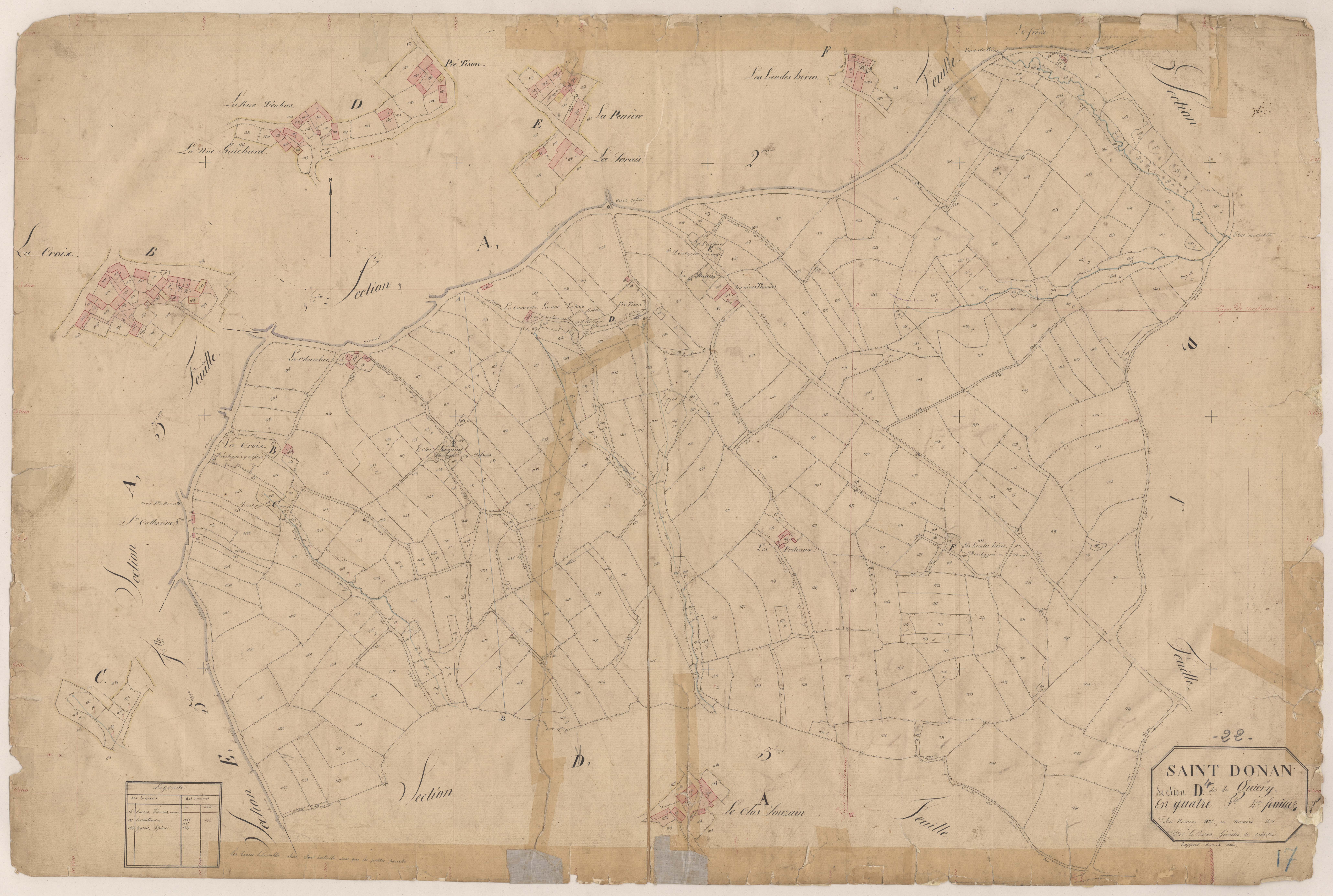 Saint-Donan - Section D, 4e feuille