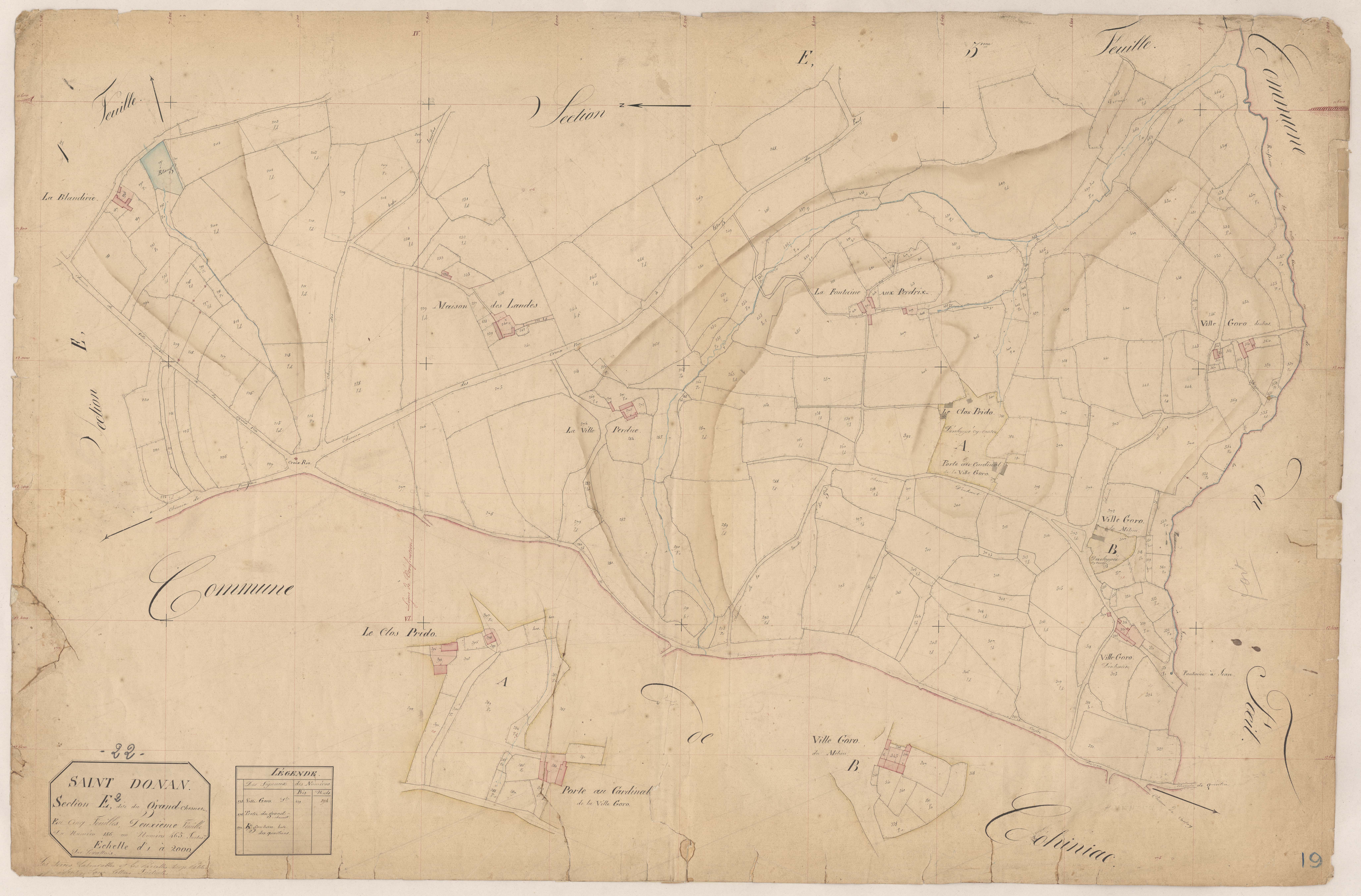 Saint-Donan - Section E, 2e feuille