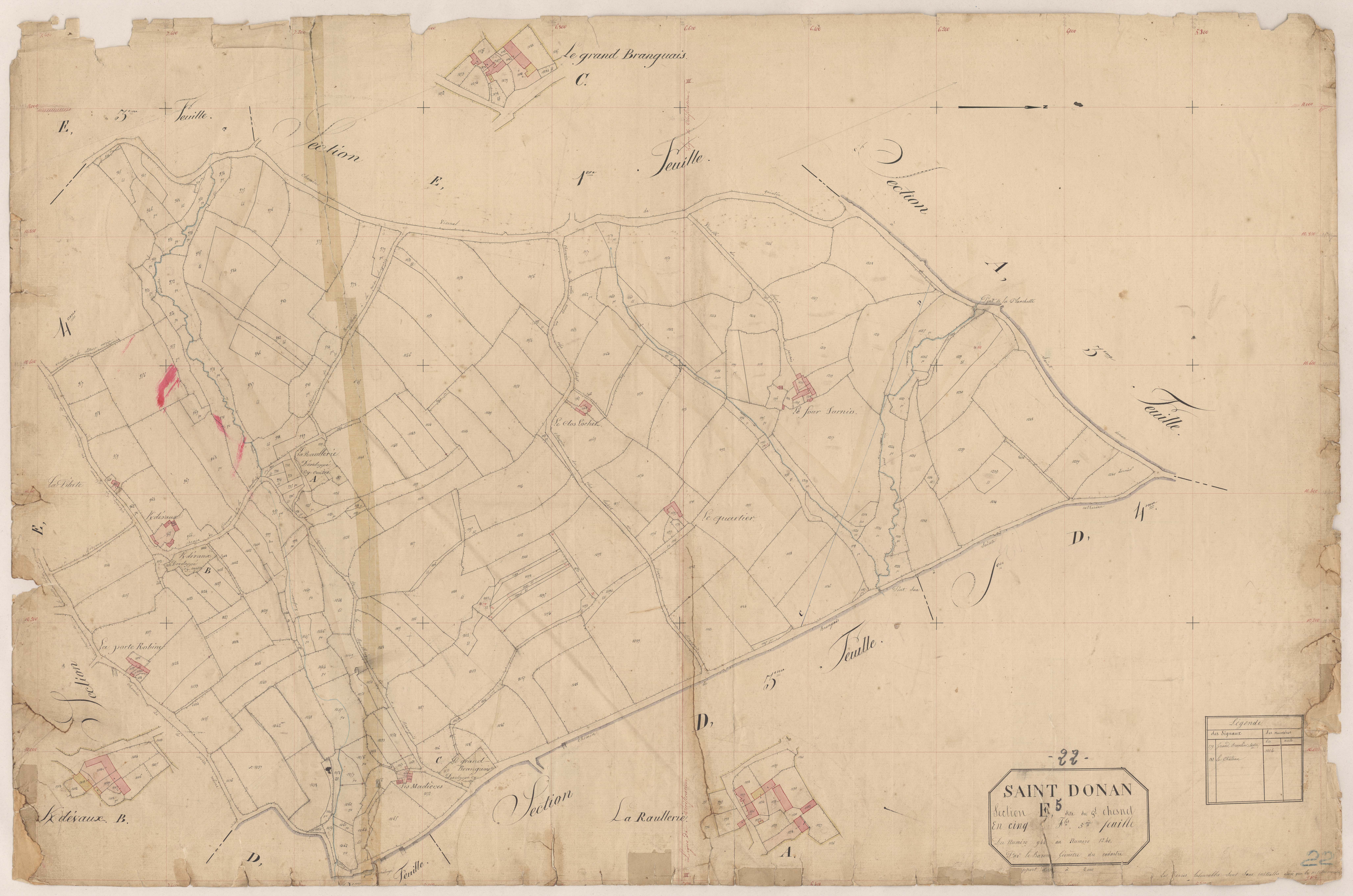 Saint-Donan - Section E, 5e feuille