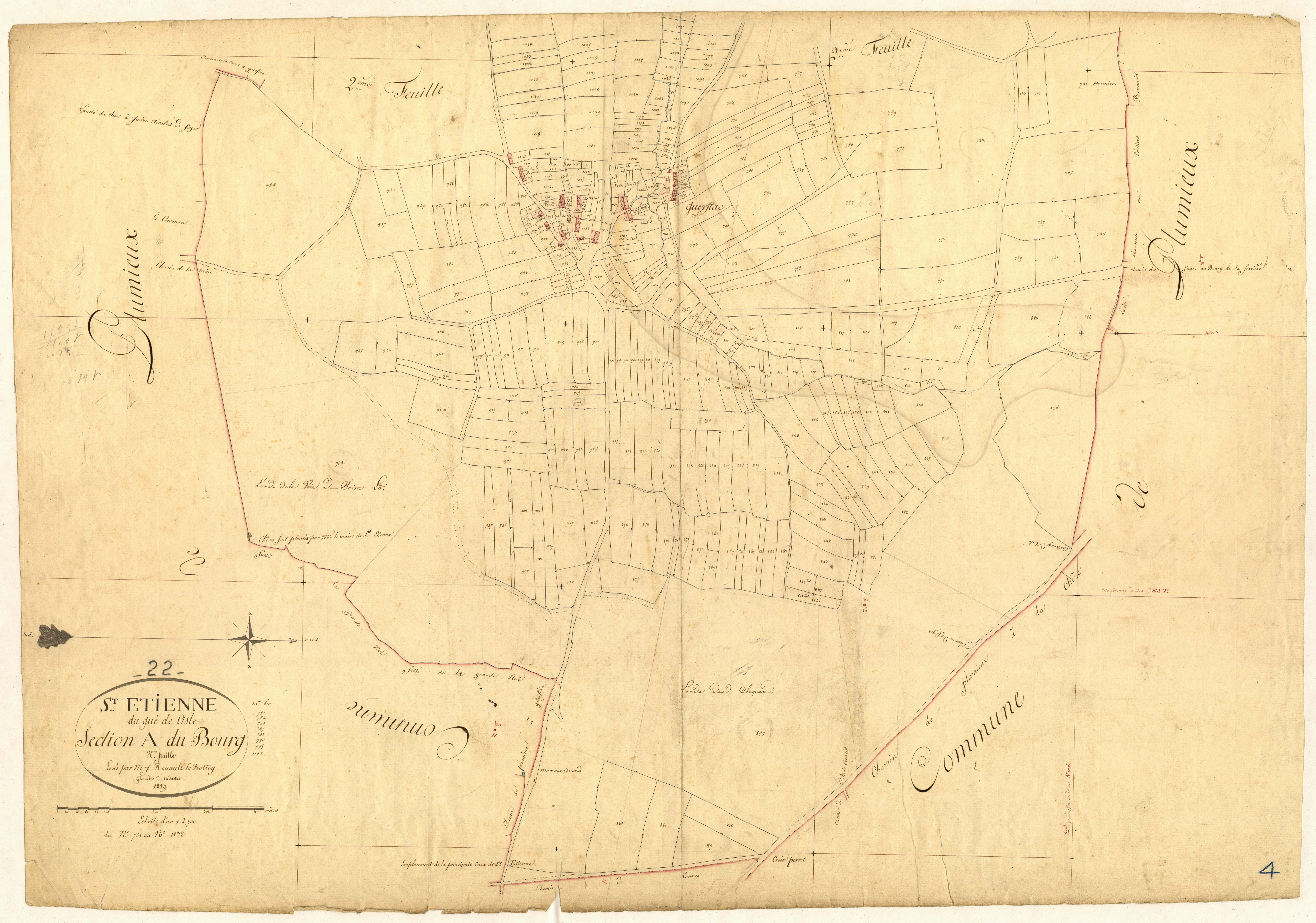 Saint-Étienne-du-Gué-de-l'Isle - Section A, 3e feuille