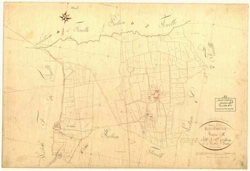 Saint-Gelven - Section E, 1re feuille (devenue section B, feuille 1)
