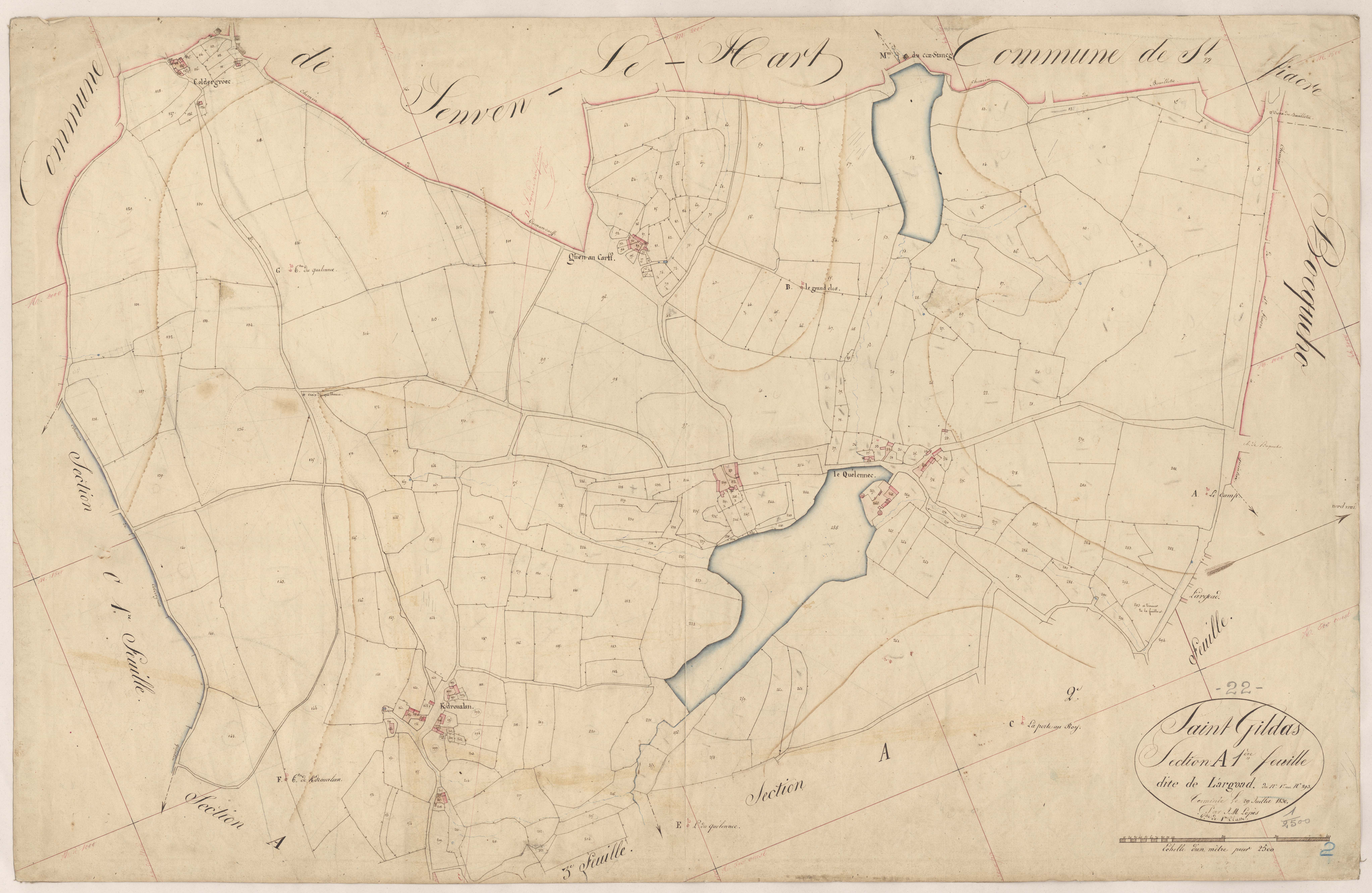 Saint-Gildas - Section A, 1re feuille