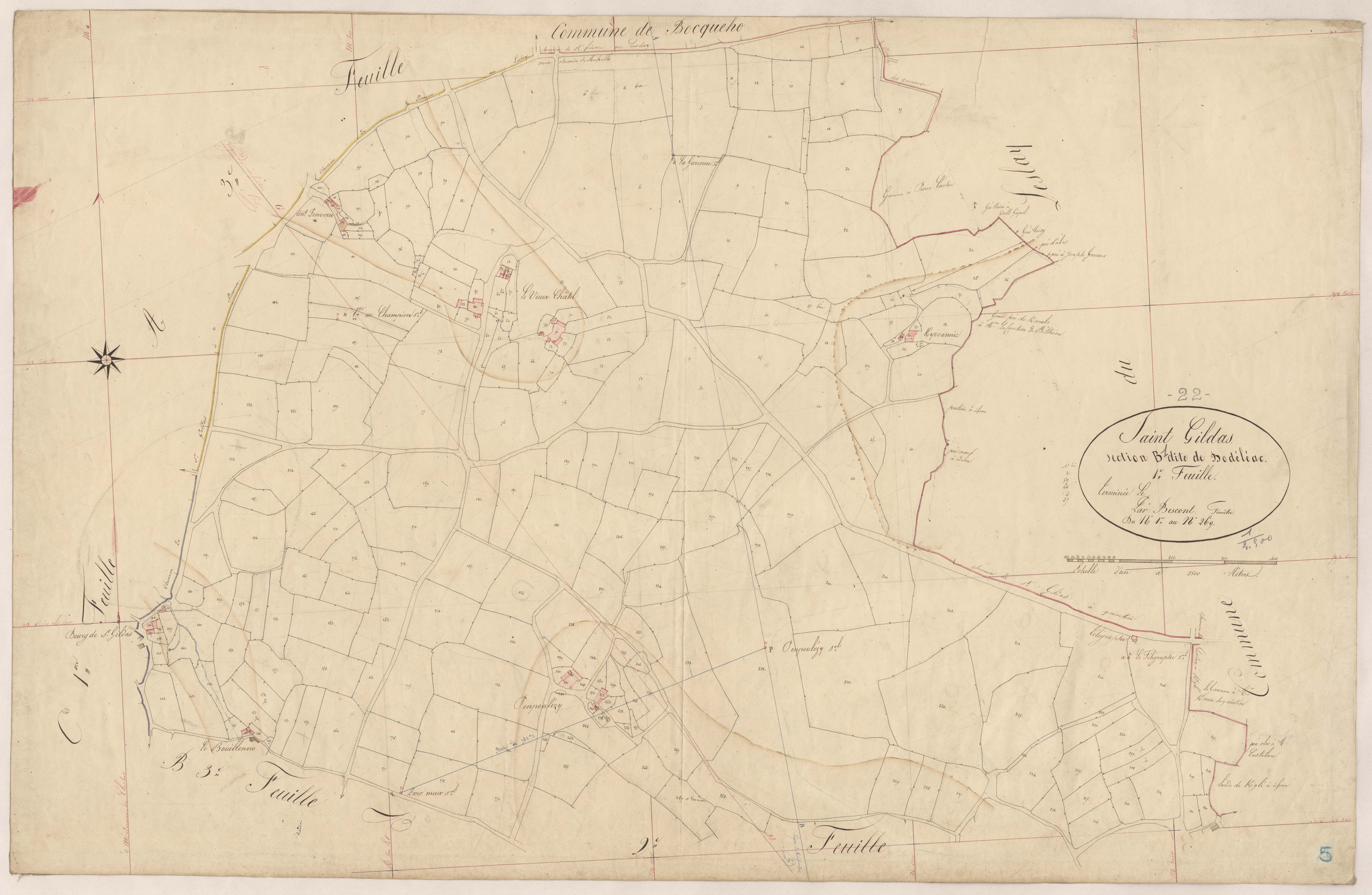 Saint-Gildas - Section B, 1re feuille