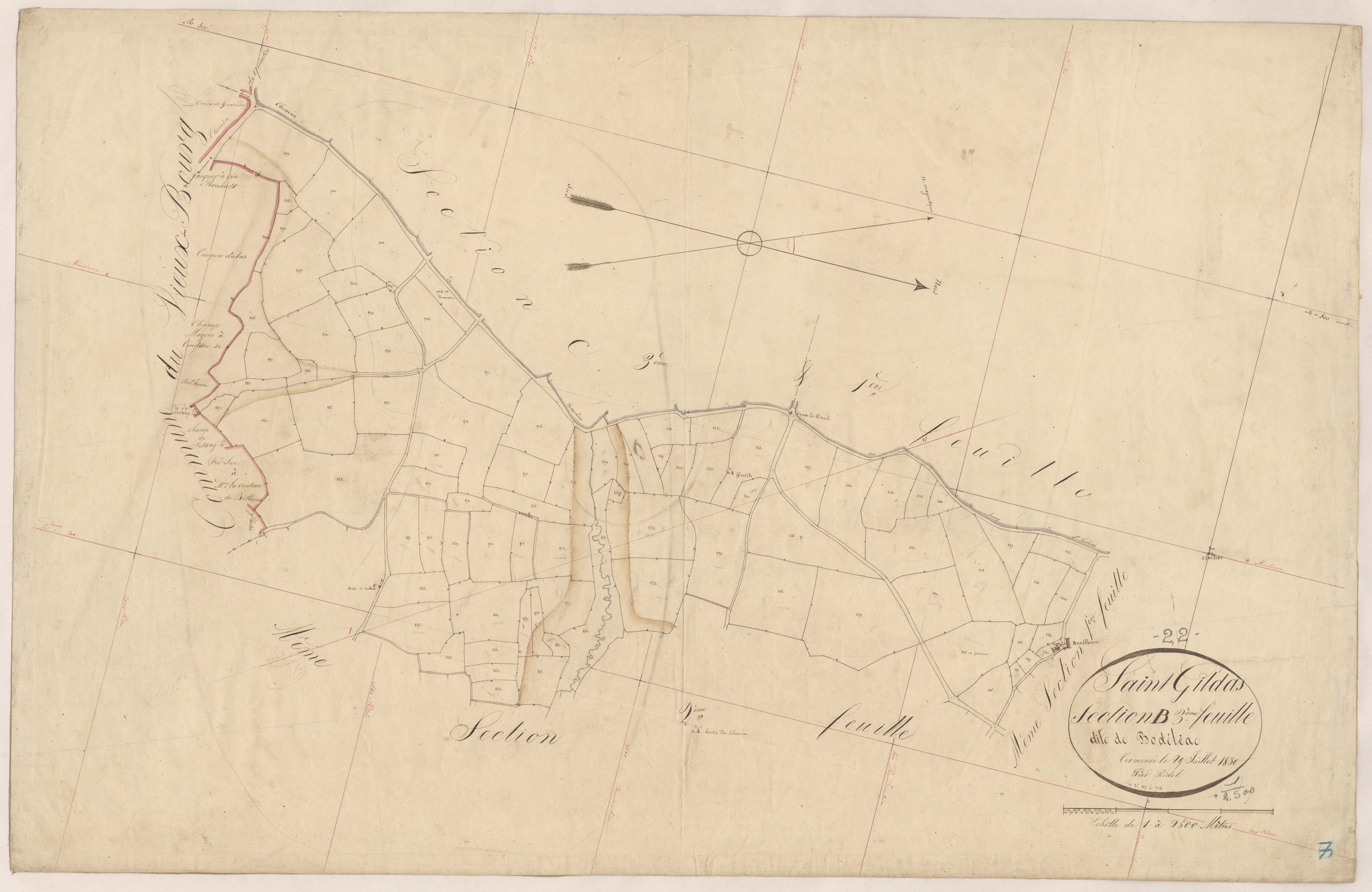 Saint-Gildas - Section B, 3e feuille