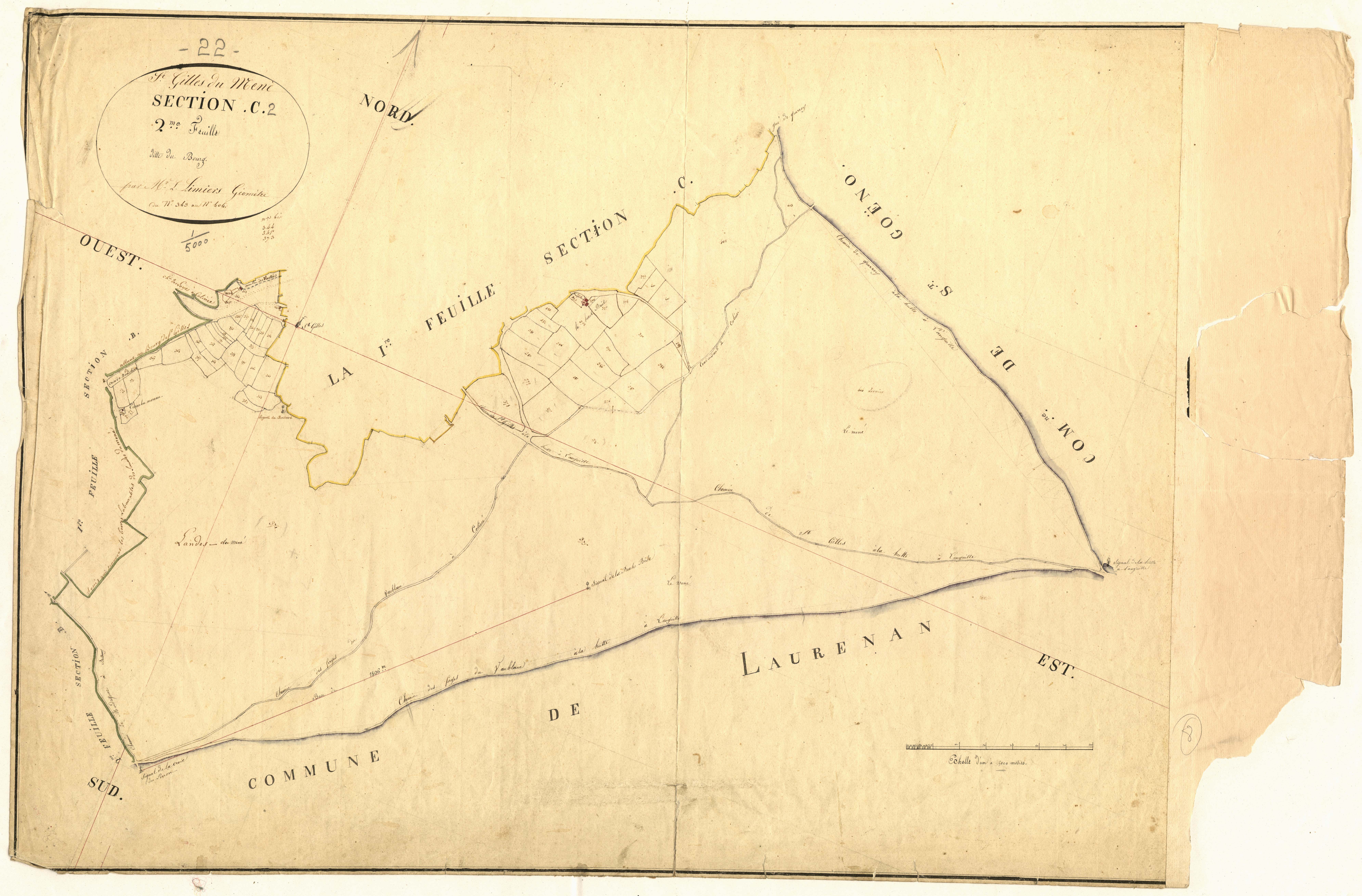 Saint-Gilles-du-Mené - Section C, 2e feuille