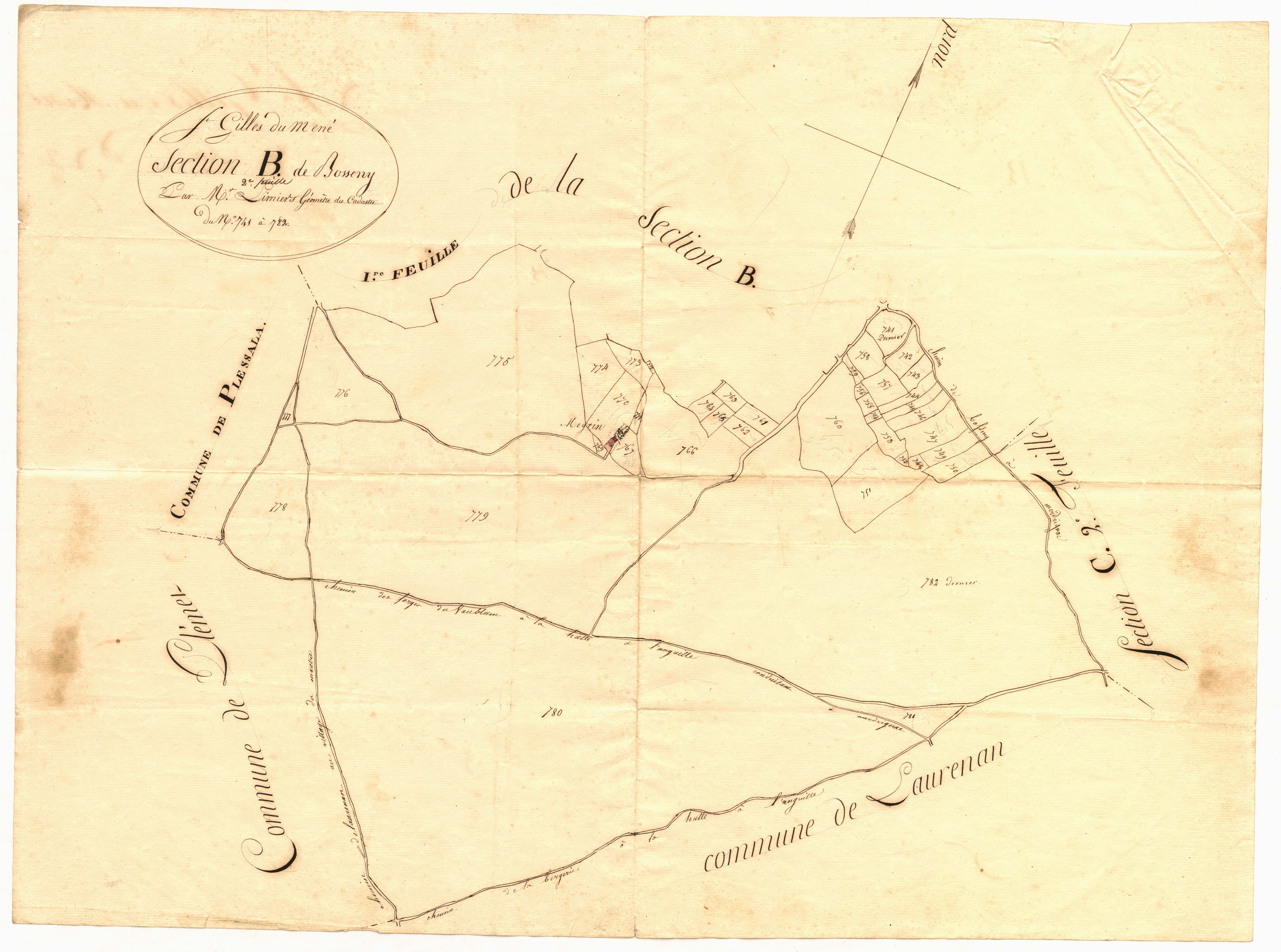 Saint-Gilles-du-Mené - Section B, 2e feuille