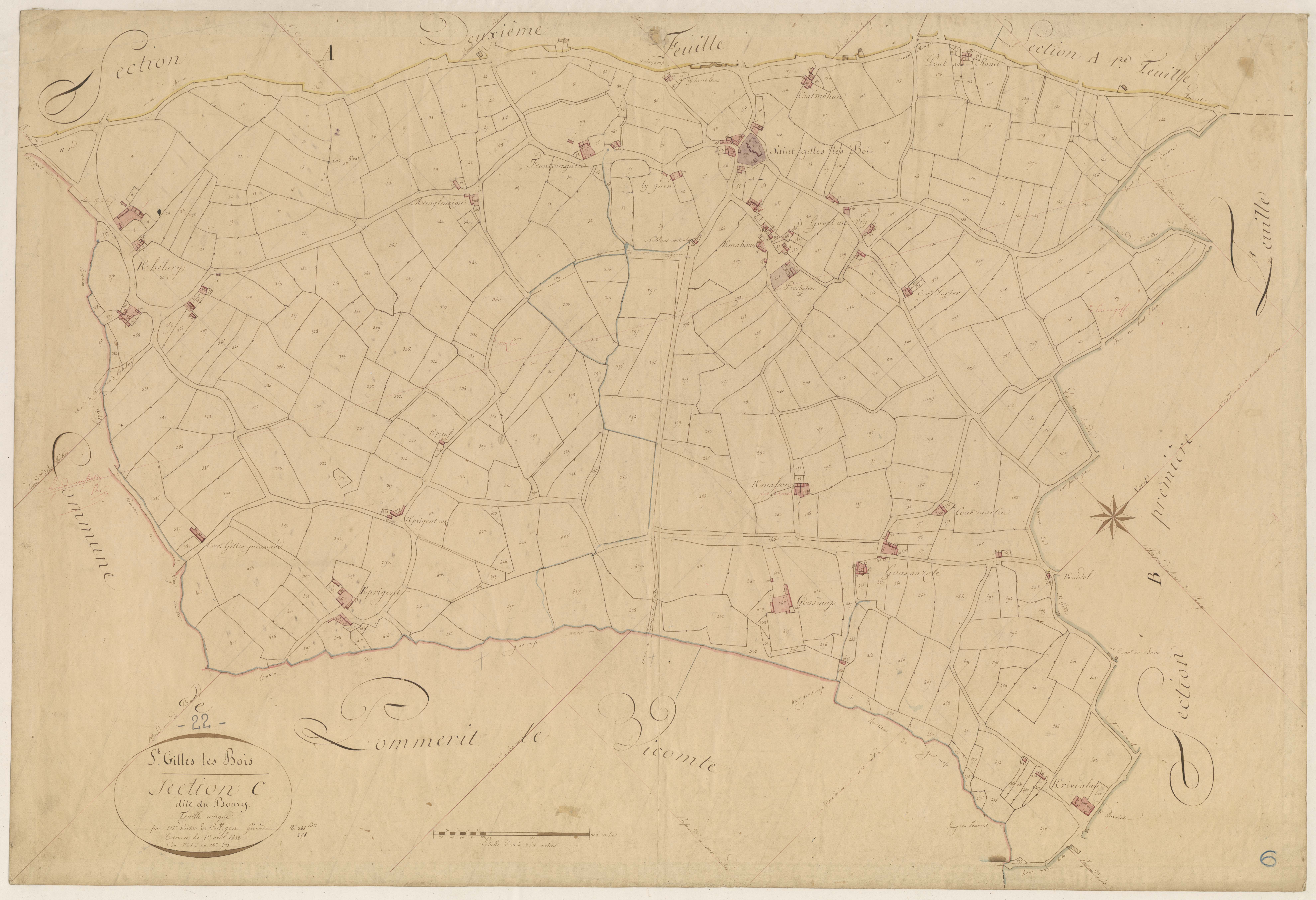 Saint-Gilles-les-Bois - Section C, feuille unique