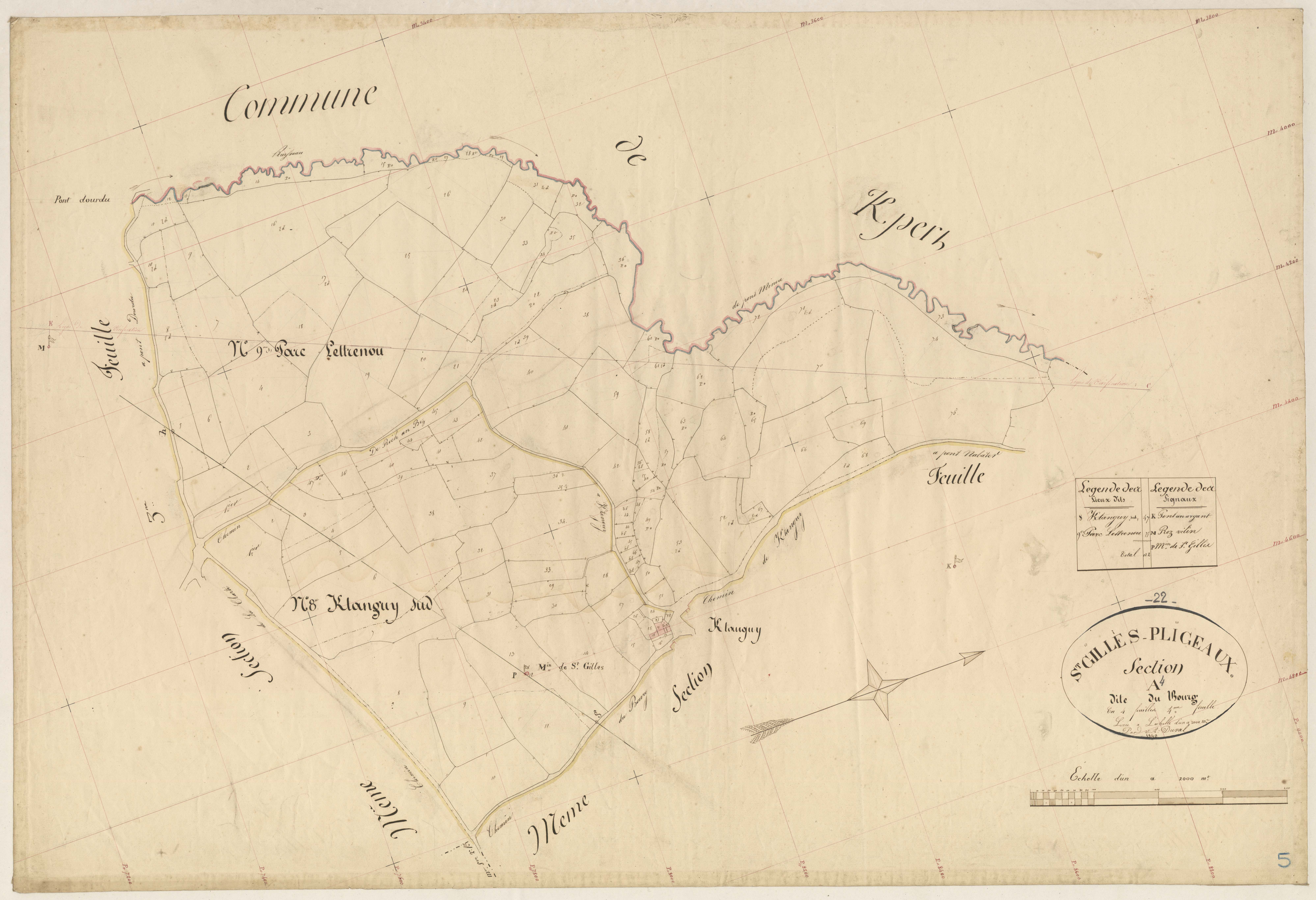 Saint-Gilles-Pligeaux - Section A, 4e feuille