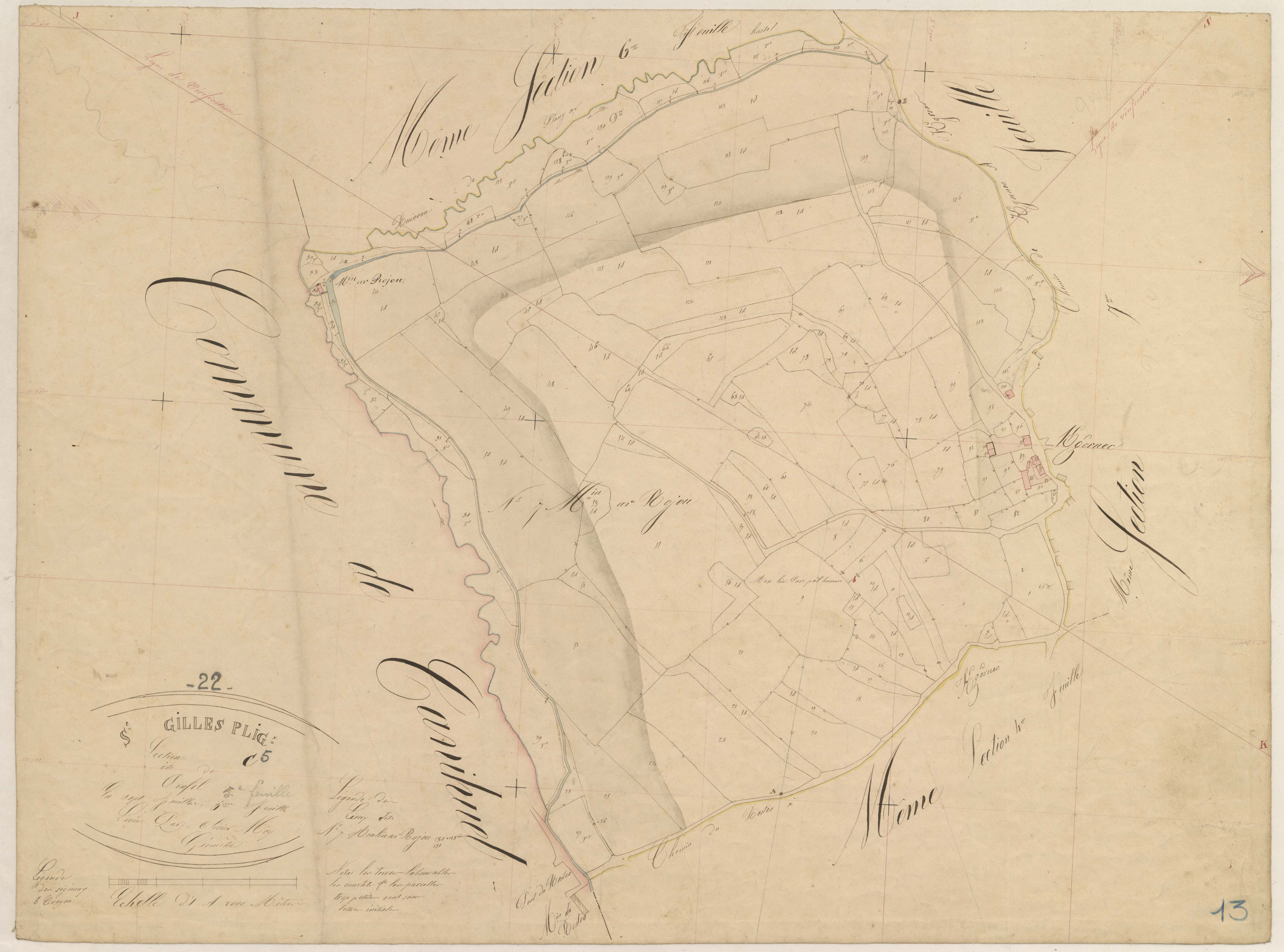 Saint-Gilles-Pligeaux - Section C, 5e feuille