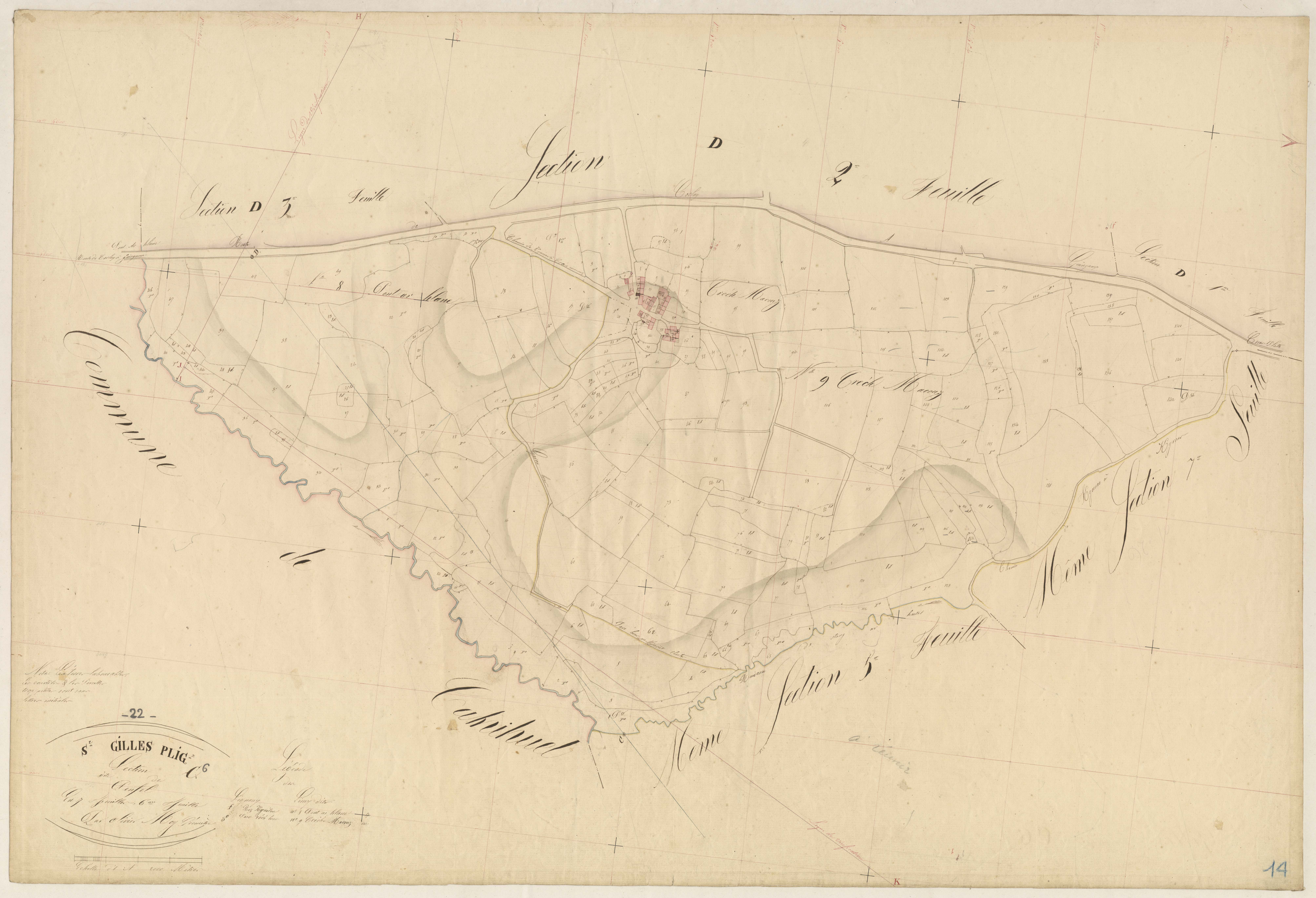 Saint-Gilles-Pligeaux - Section C, 6e feuille