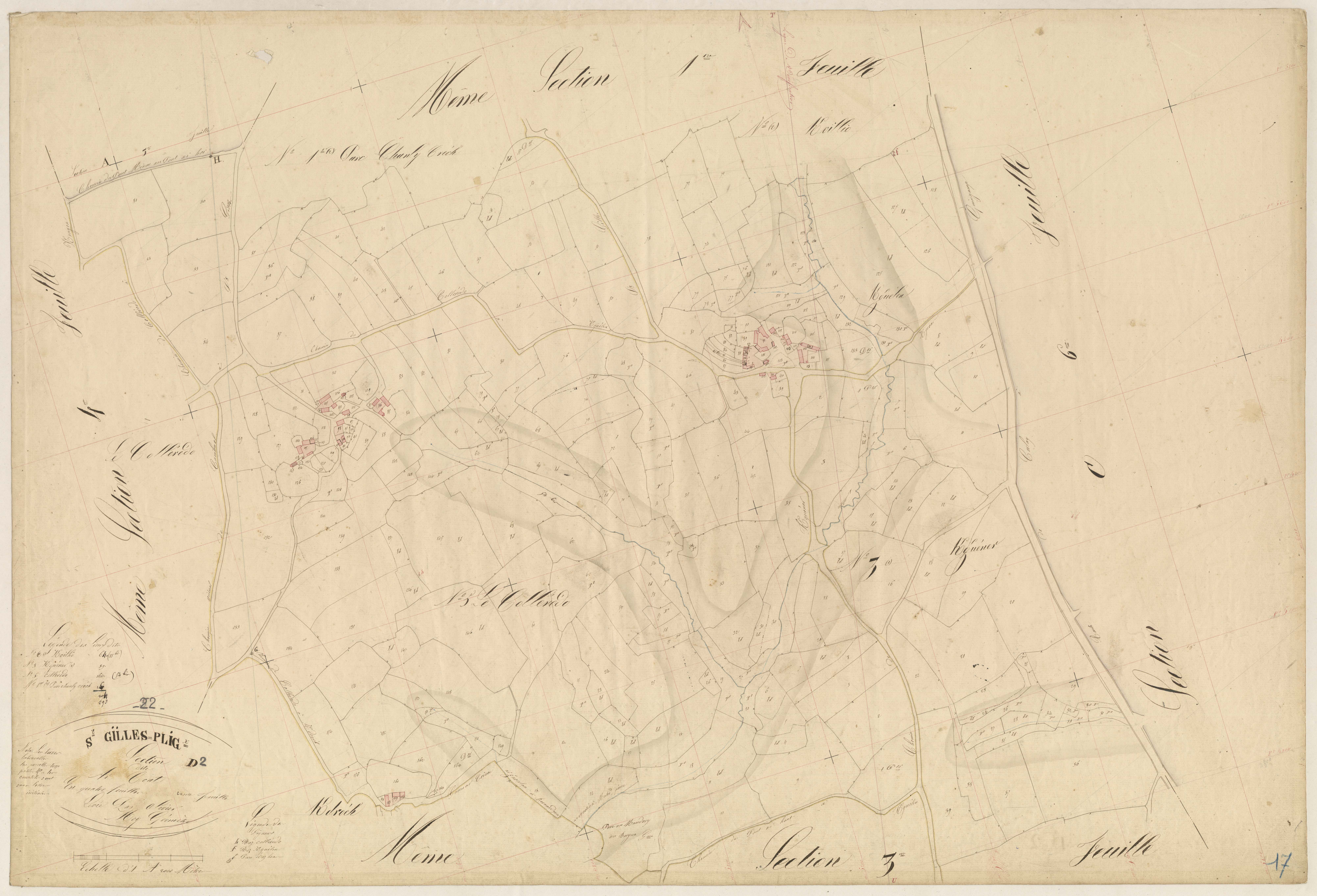 Saint-Gilles-Pligeaux - Section D, 2e feuille
