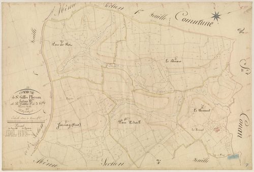 Saint-Gilles-Pligeaux - Section B, 2e feuille