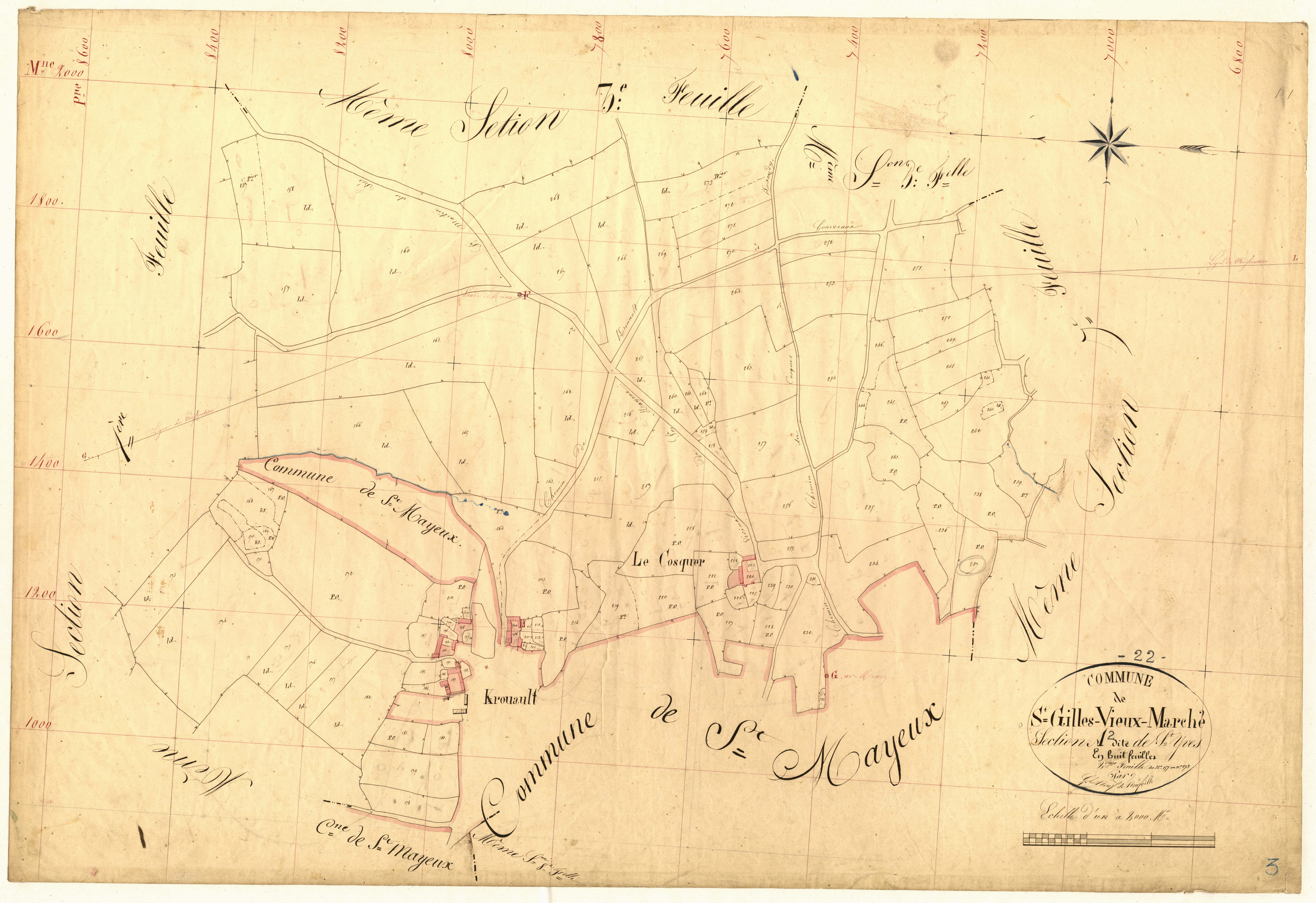 Saint-Gilles-Vieux-Marché - Section A, 2e feuille