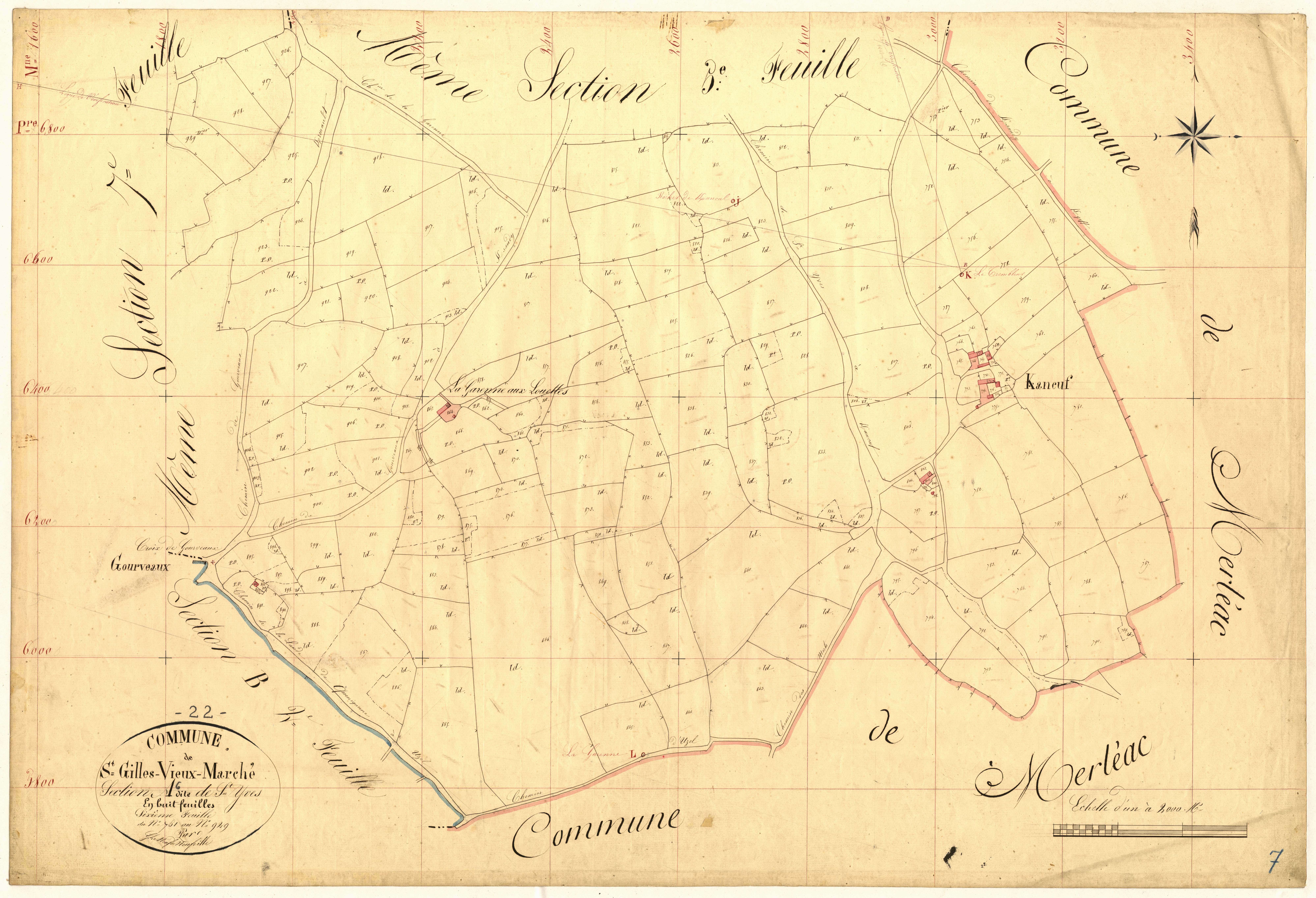 Saint-Gilles-Vieux-Marché - Section A, 6e feuille