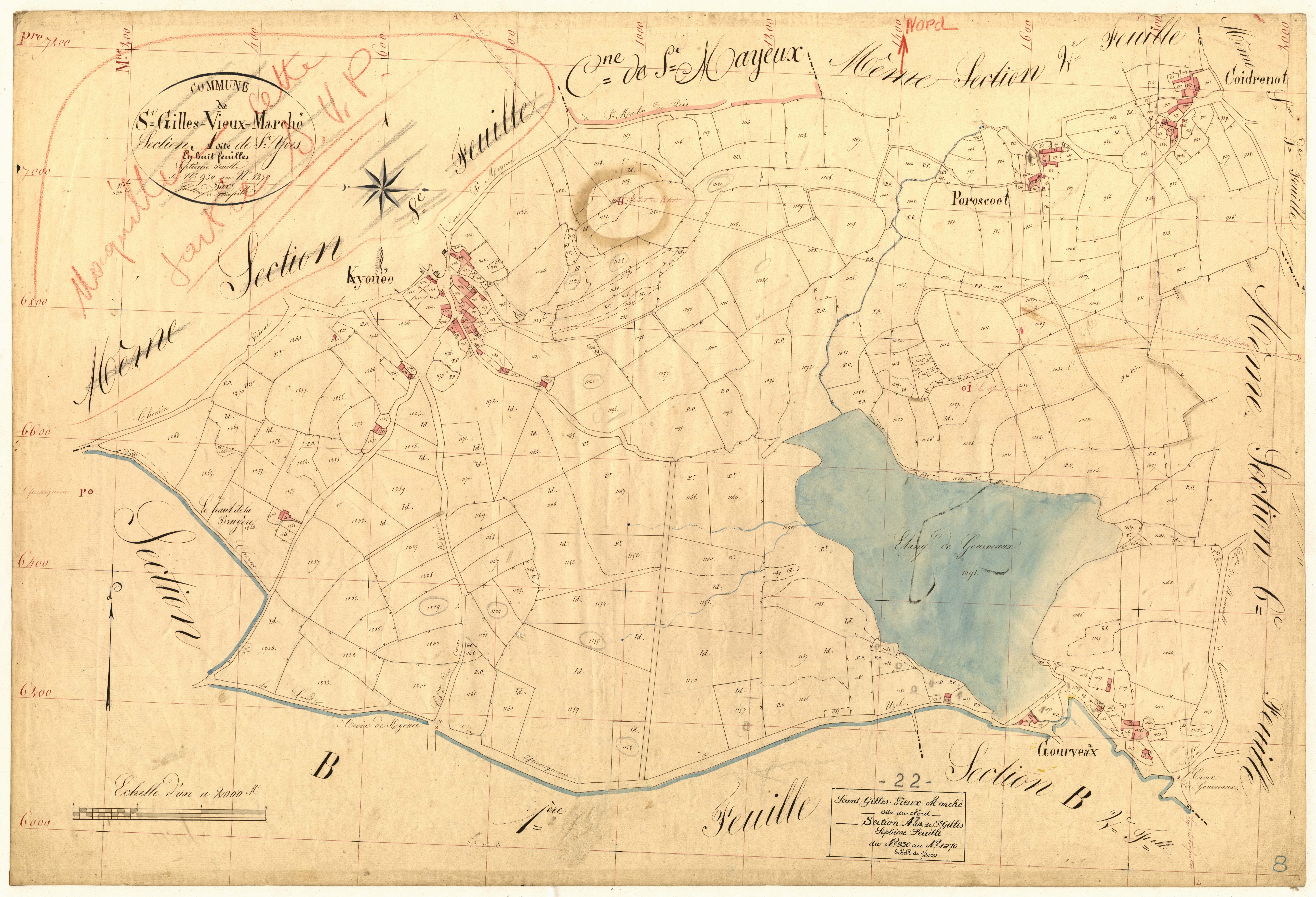 Saint-Gilles-Vieux-Marché - Section A, 7e feuille