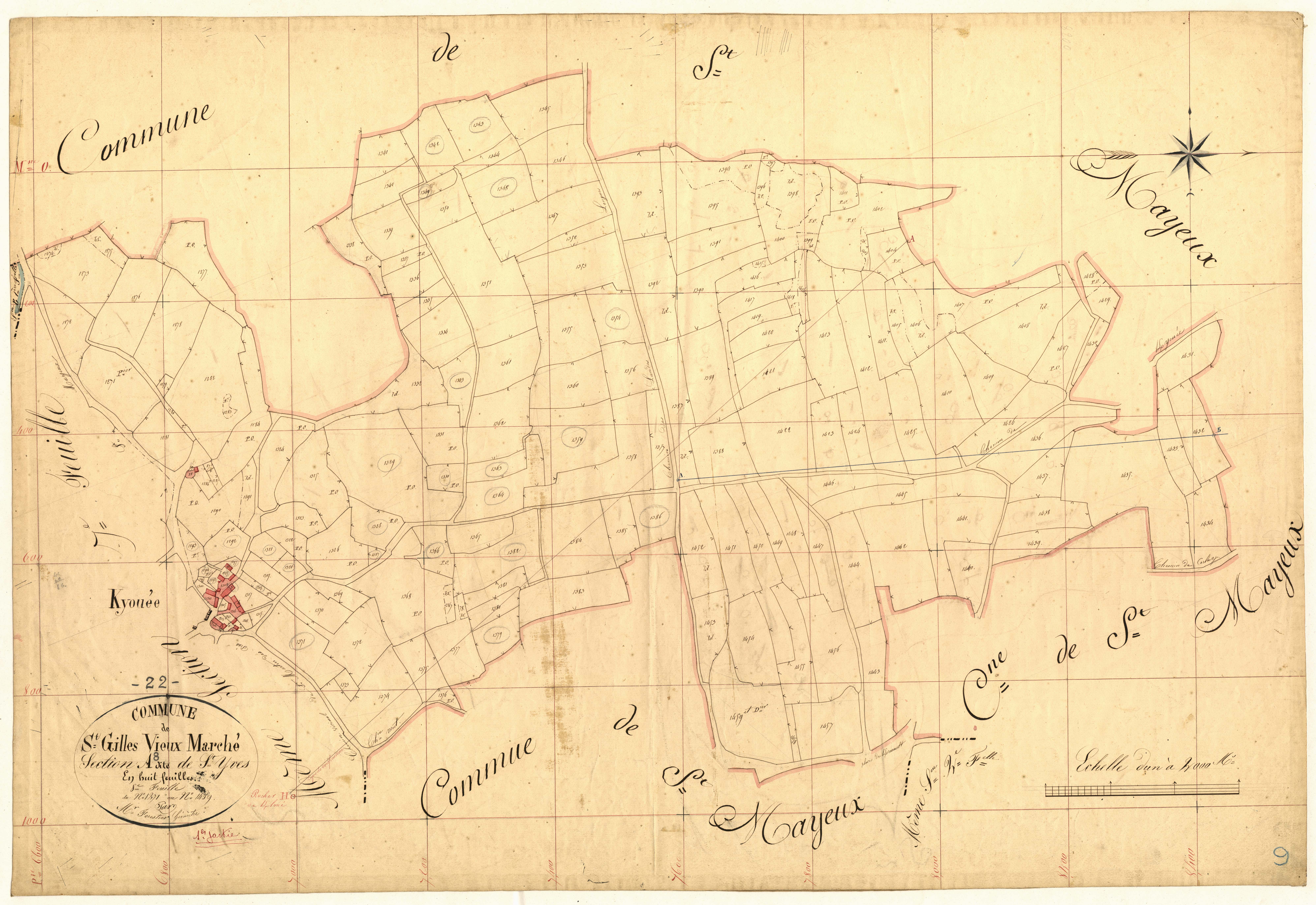 Saint-Gilles-Vieux-Marché - Section A, 8e feuille