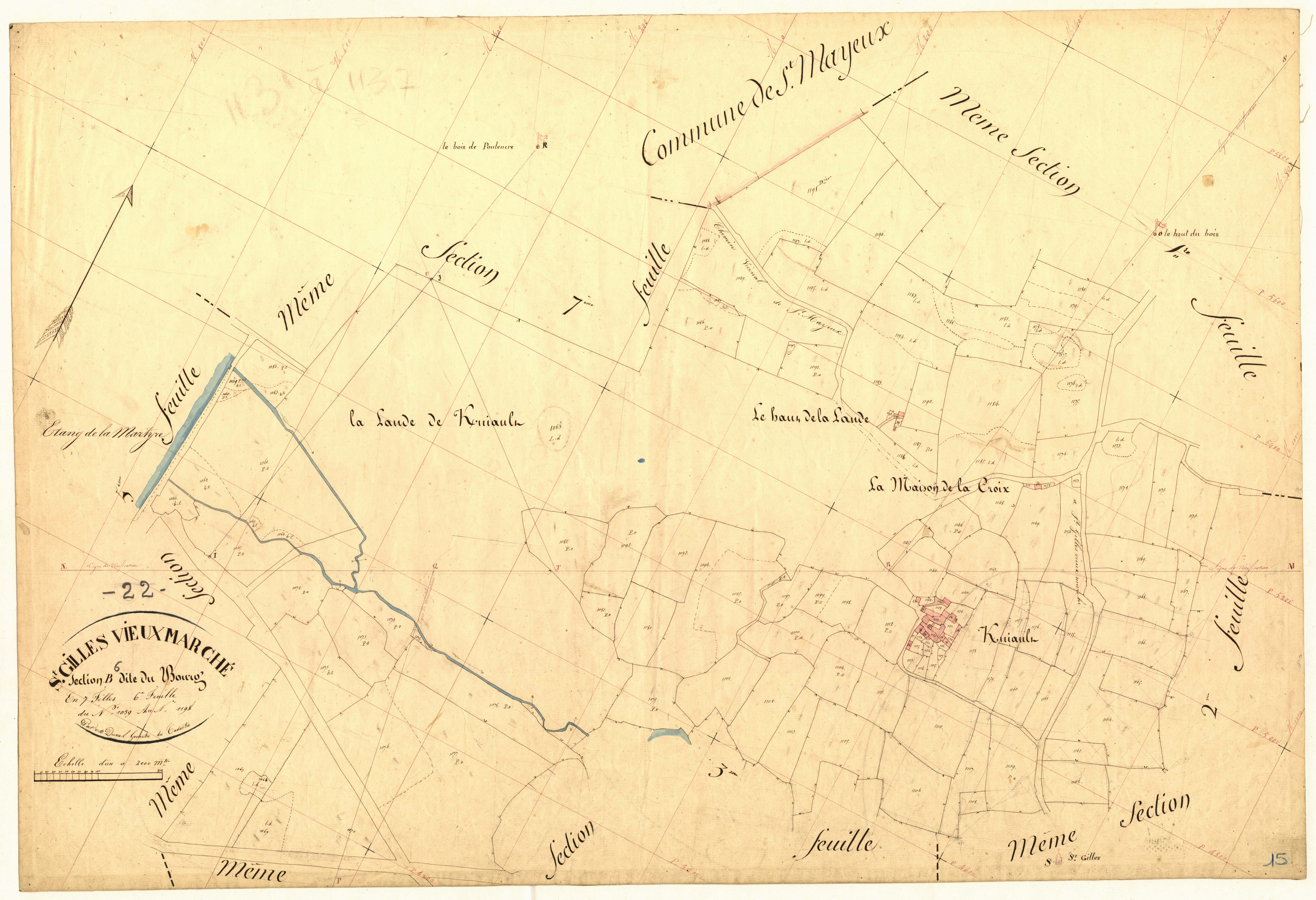 Saint-Gilles-Vieux-Marché - Section B, 6e feuille