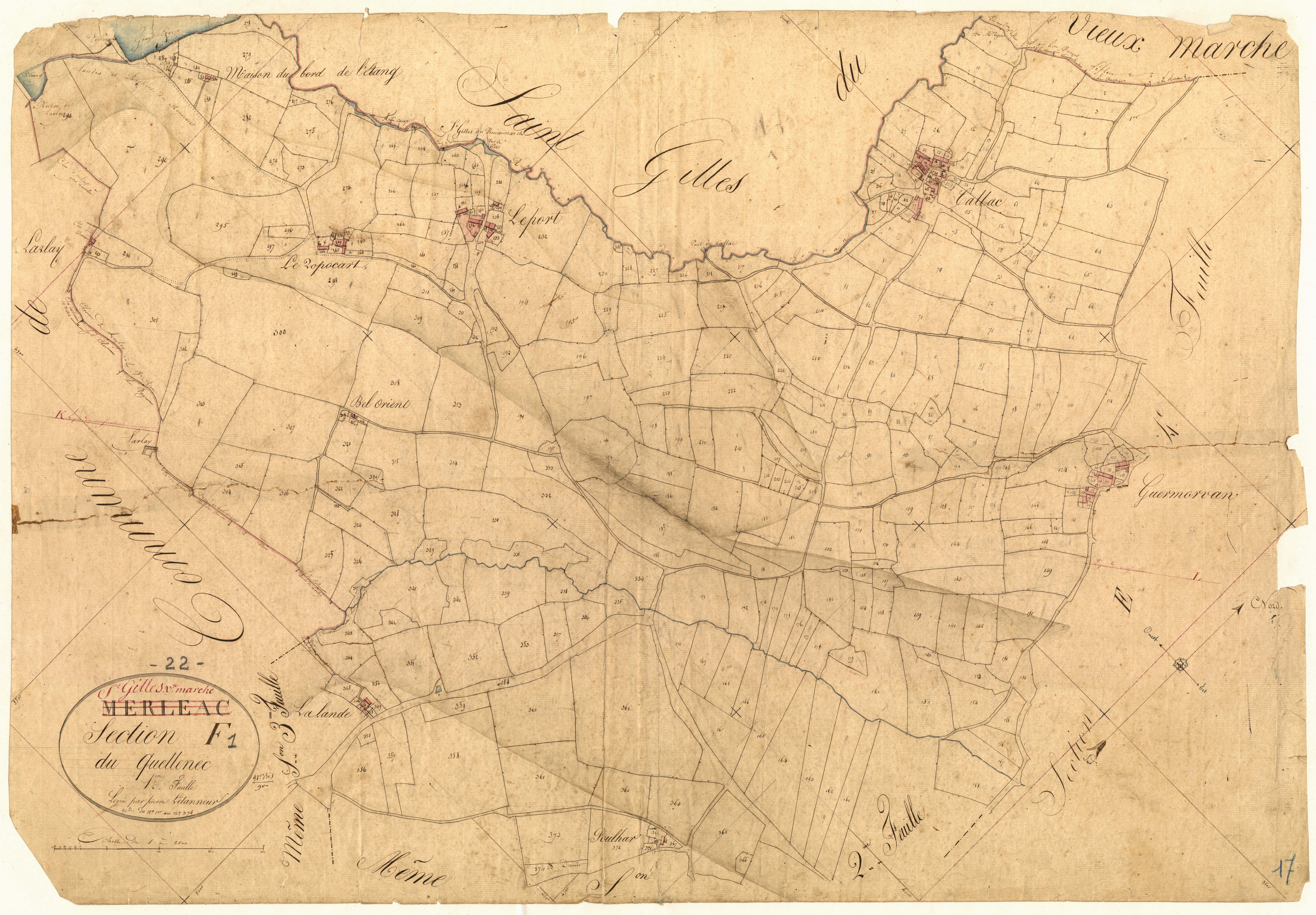 Saint-Gilles-Vieux-Marché - Section F, 1re feuille