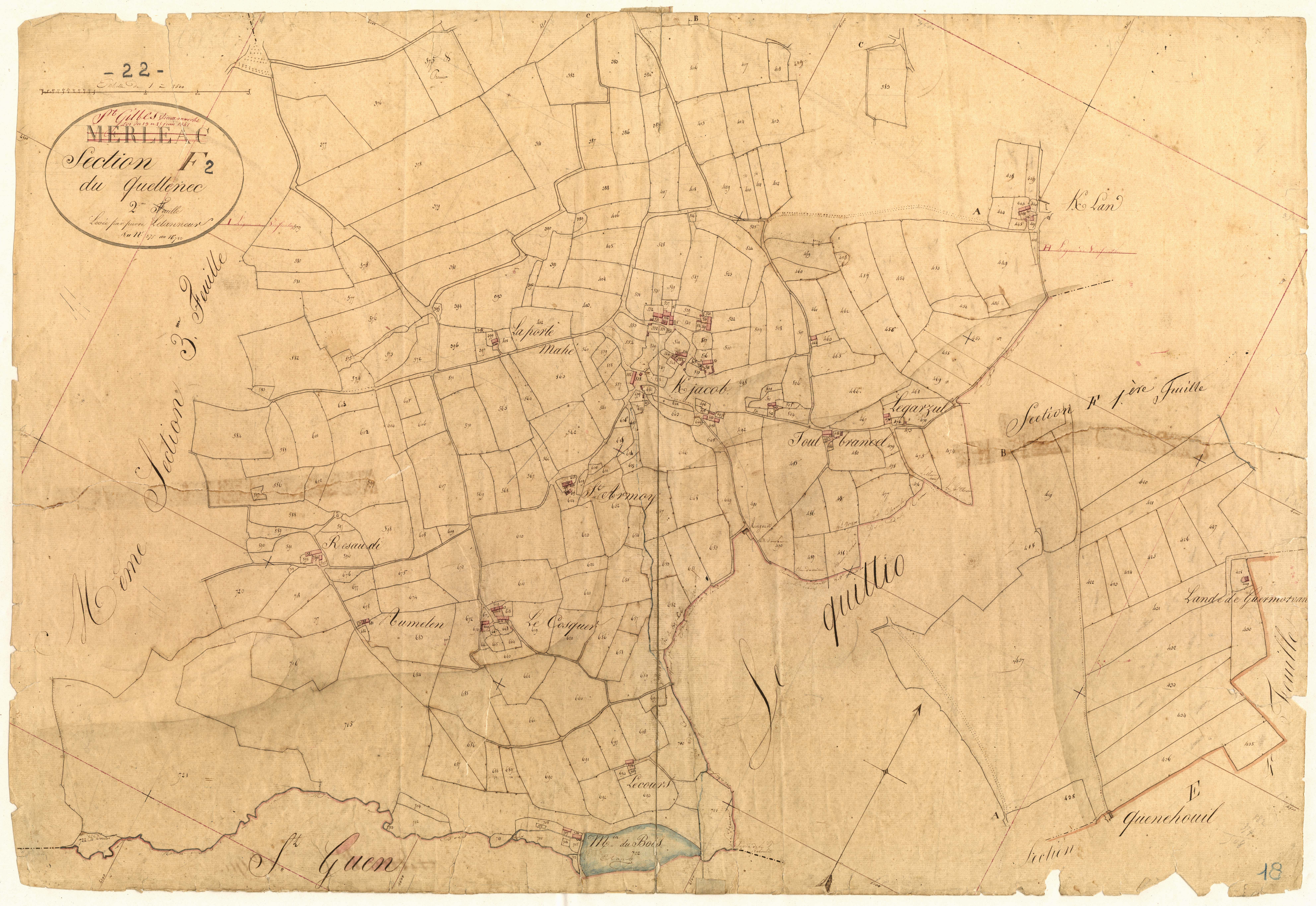 Saint-Gilles-Vieux-Marché - Section F, 2e feuille