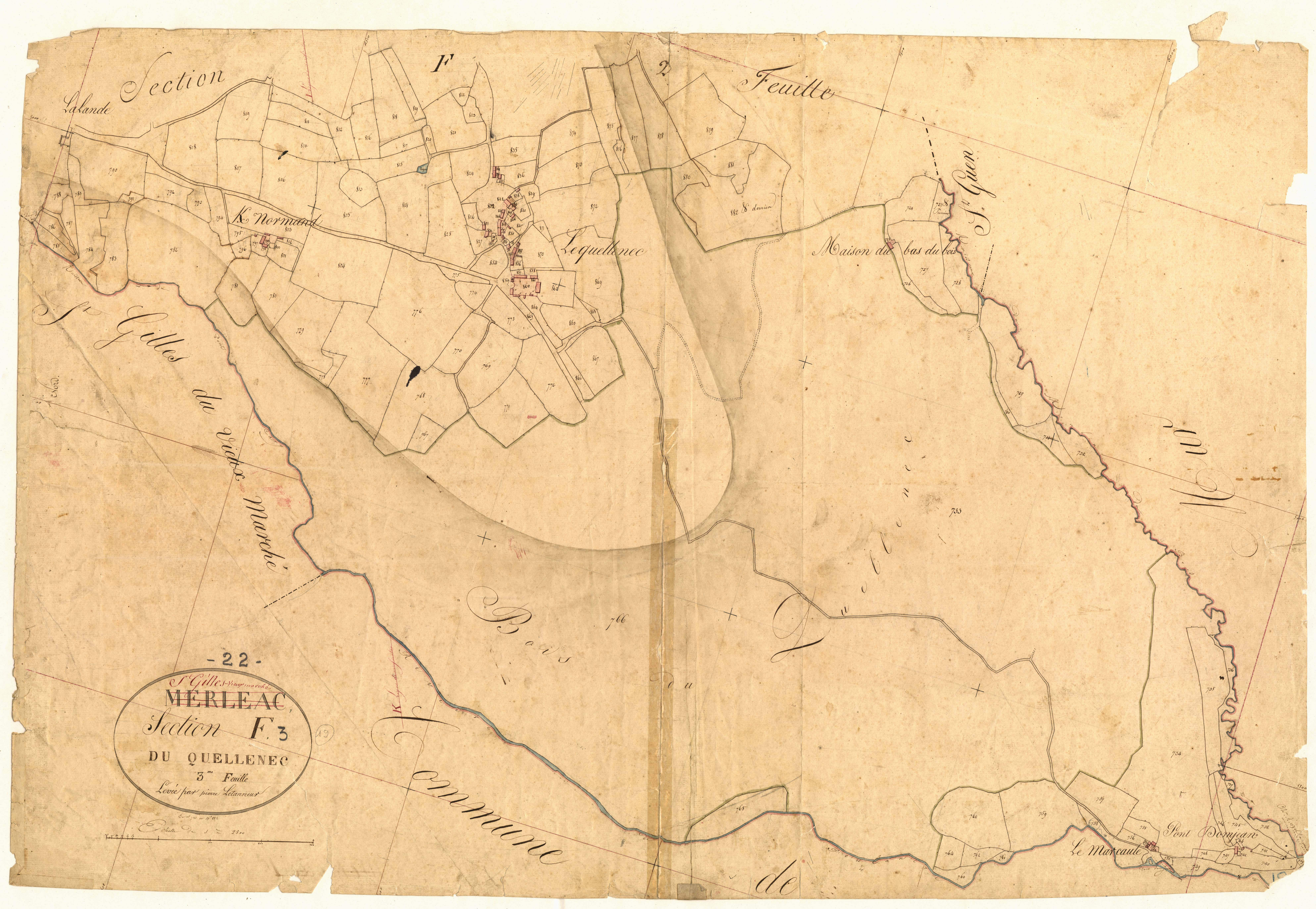 Saint-Gilles-Vieux-Marché - Section F, 3e feuille