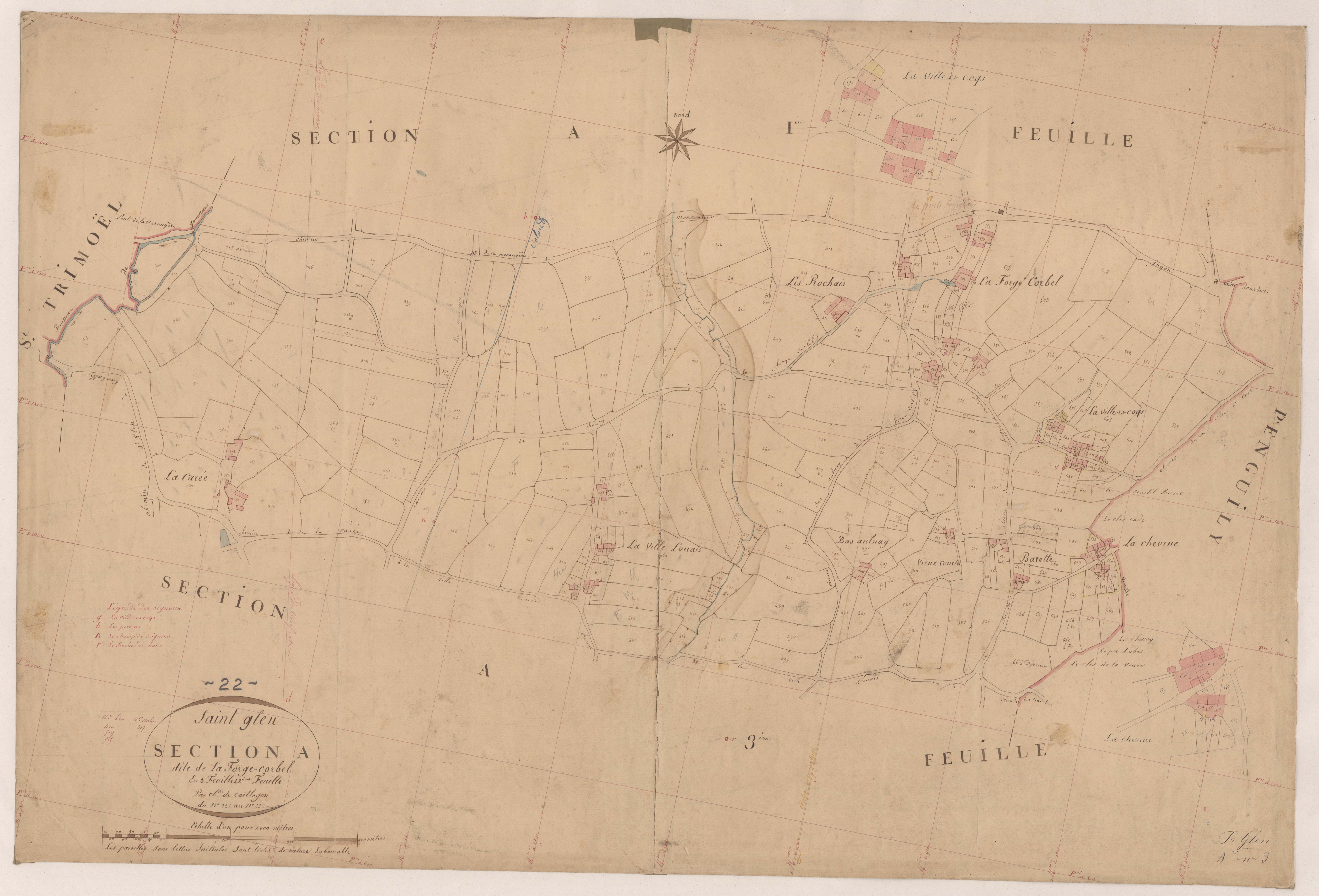 Saint-Glen - Section A, 2e feuille