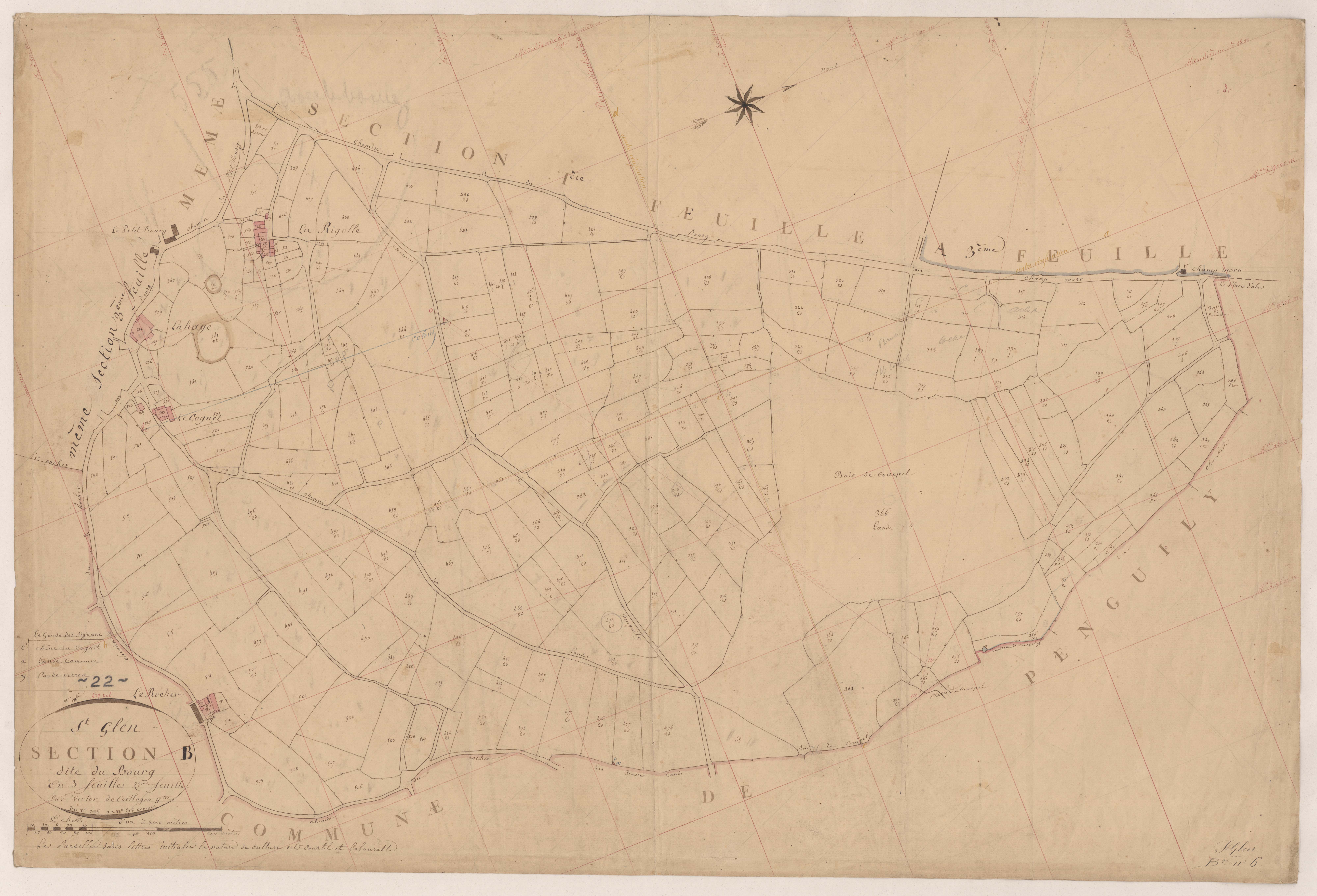 Saint-Glen - Section B, 2e feuille