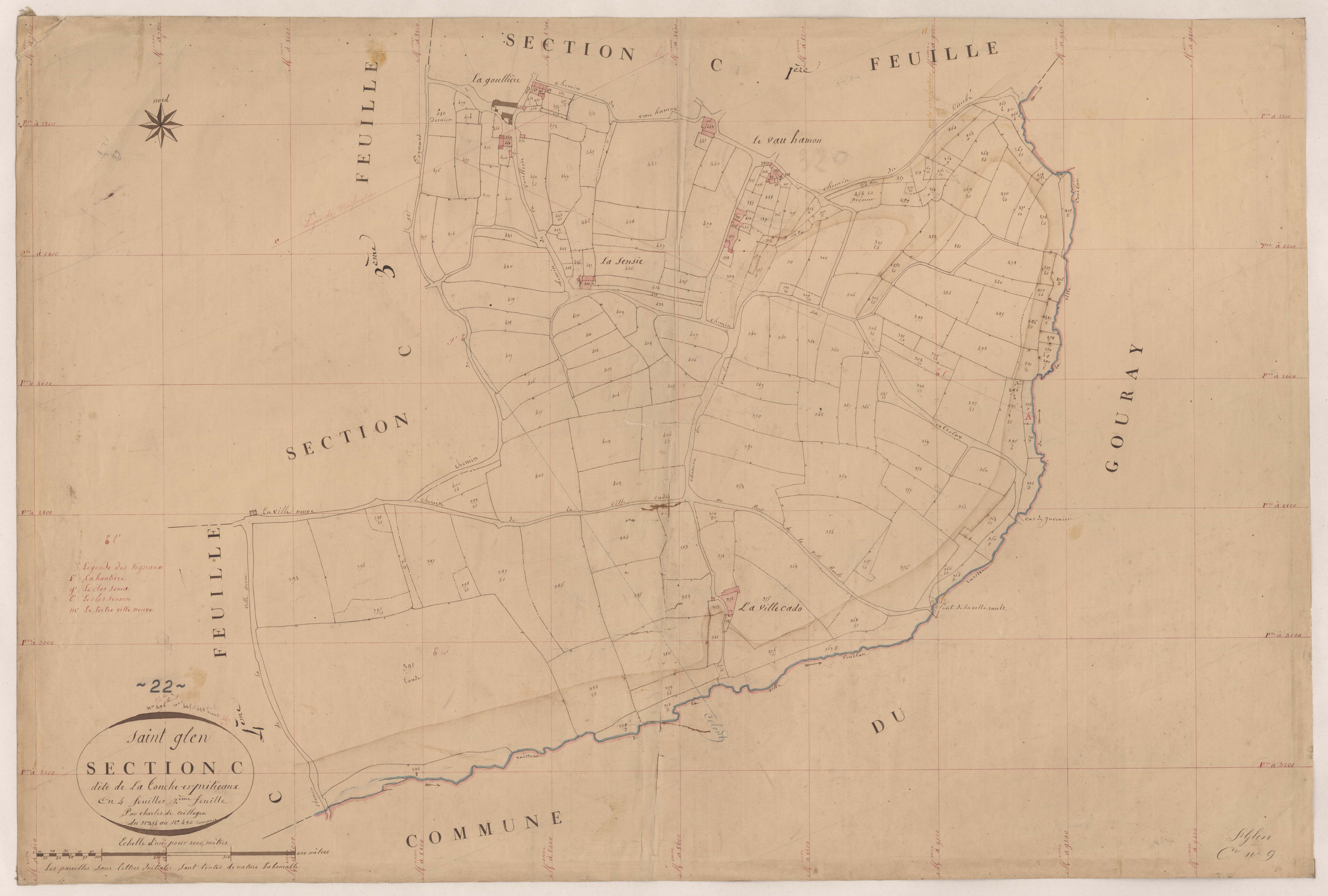 Saint-Glen - Section C, 2e feuille