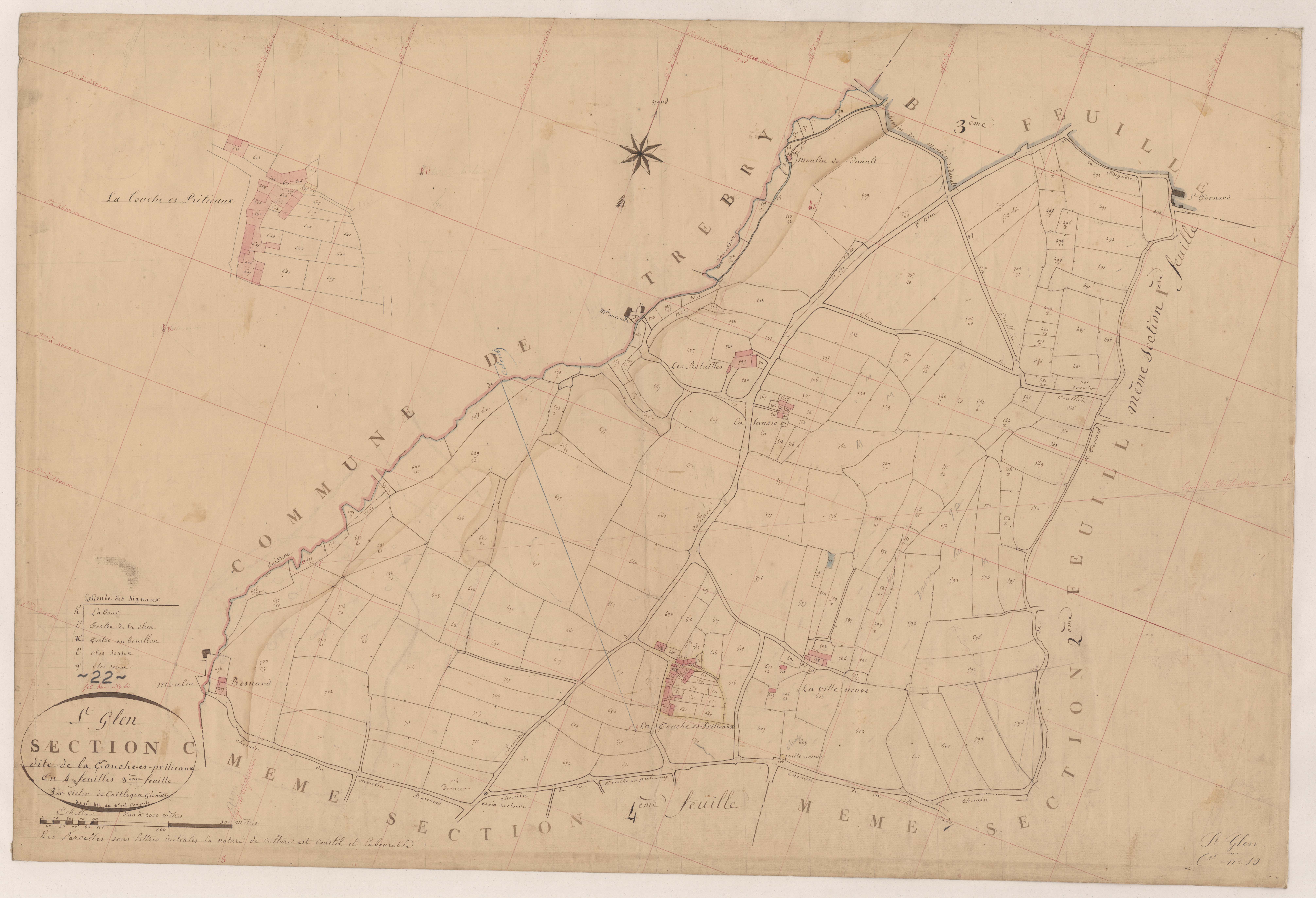Saint-Glen - Section C, 3e feuille
