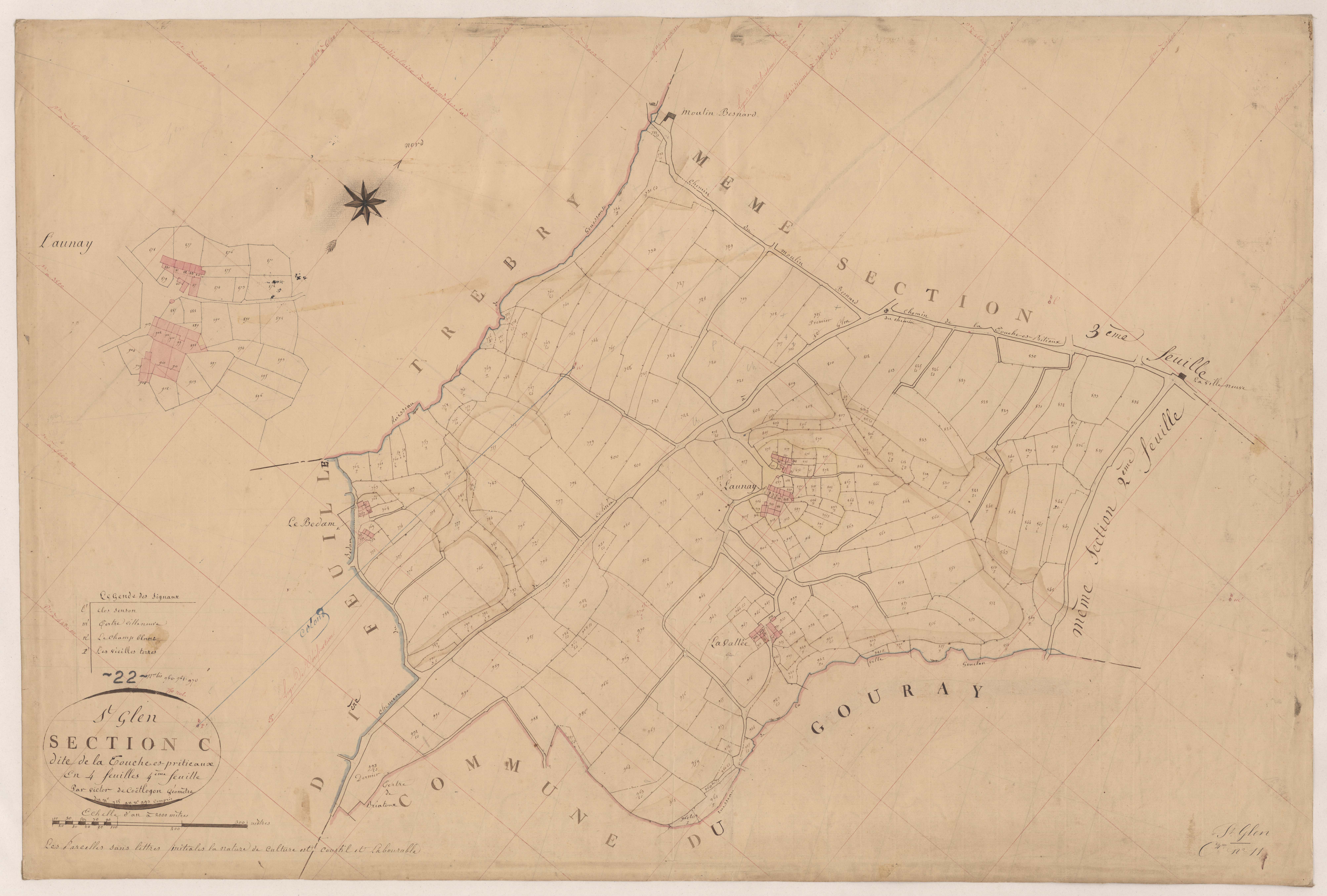 Saint-Glen - Section C, 4e feuille