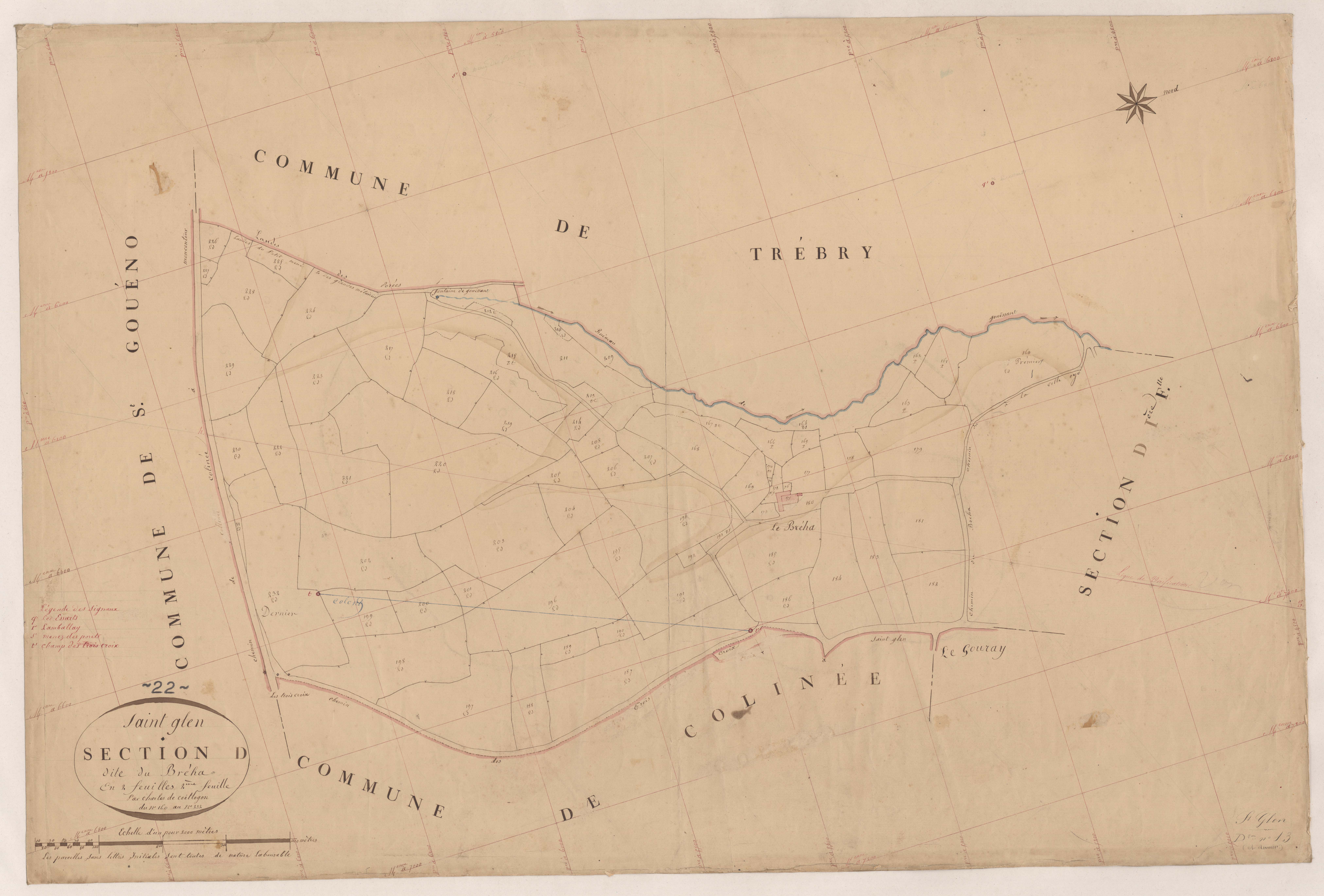 Saint-Glen - Section D, 2e feuille