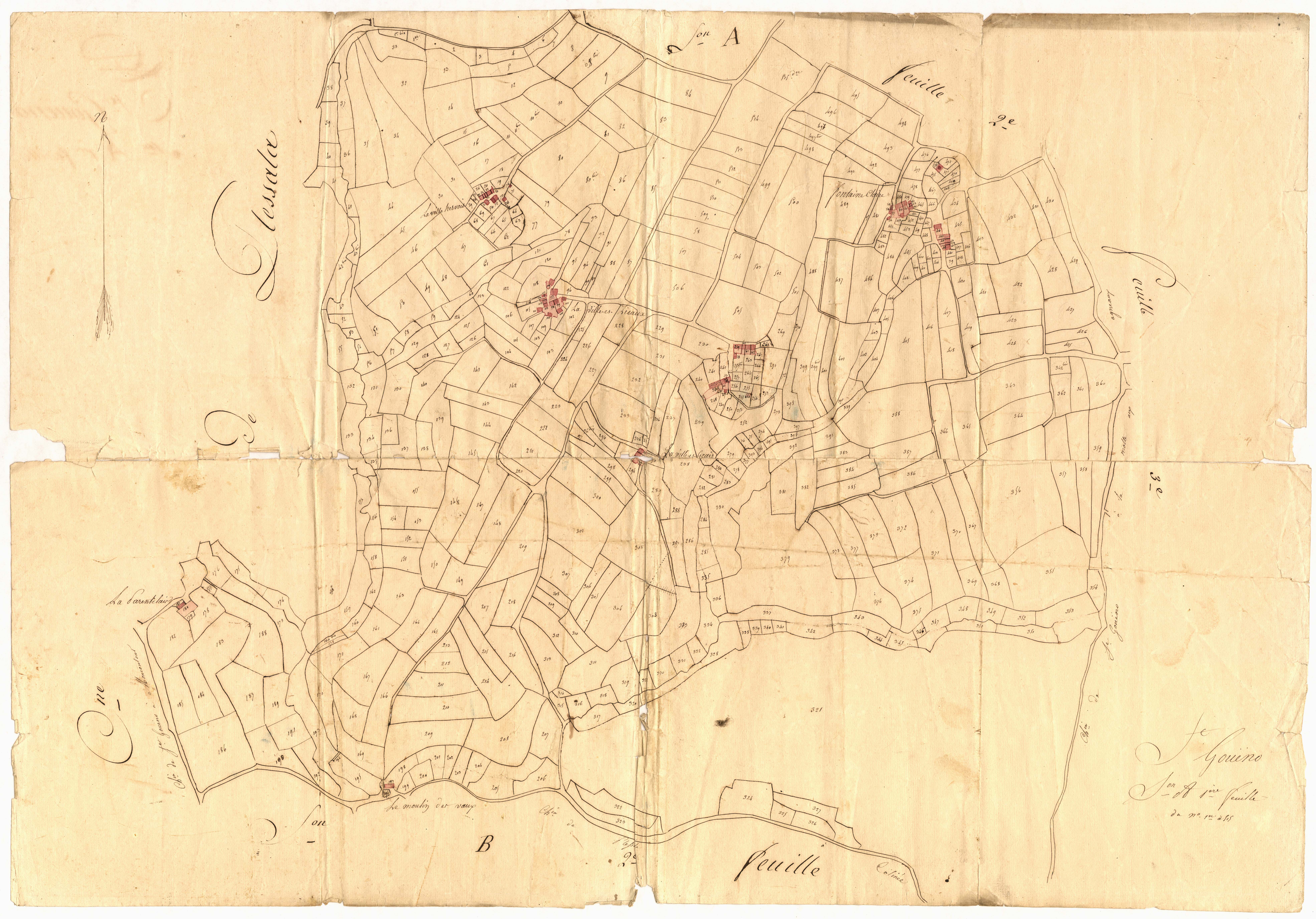Saint-Gouéno - Section A, 1re feuille