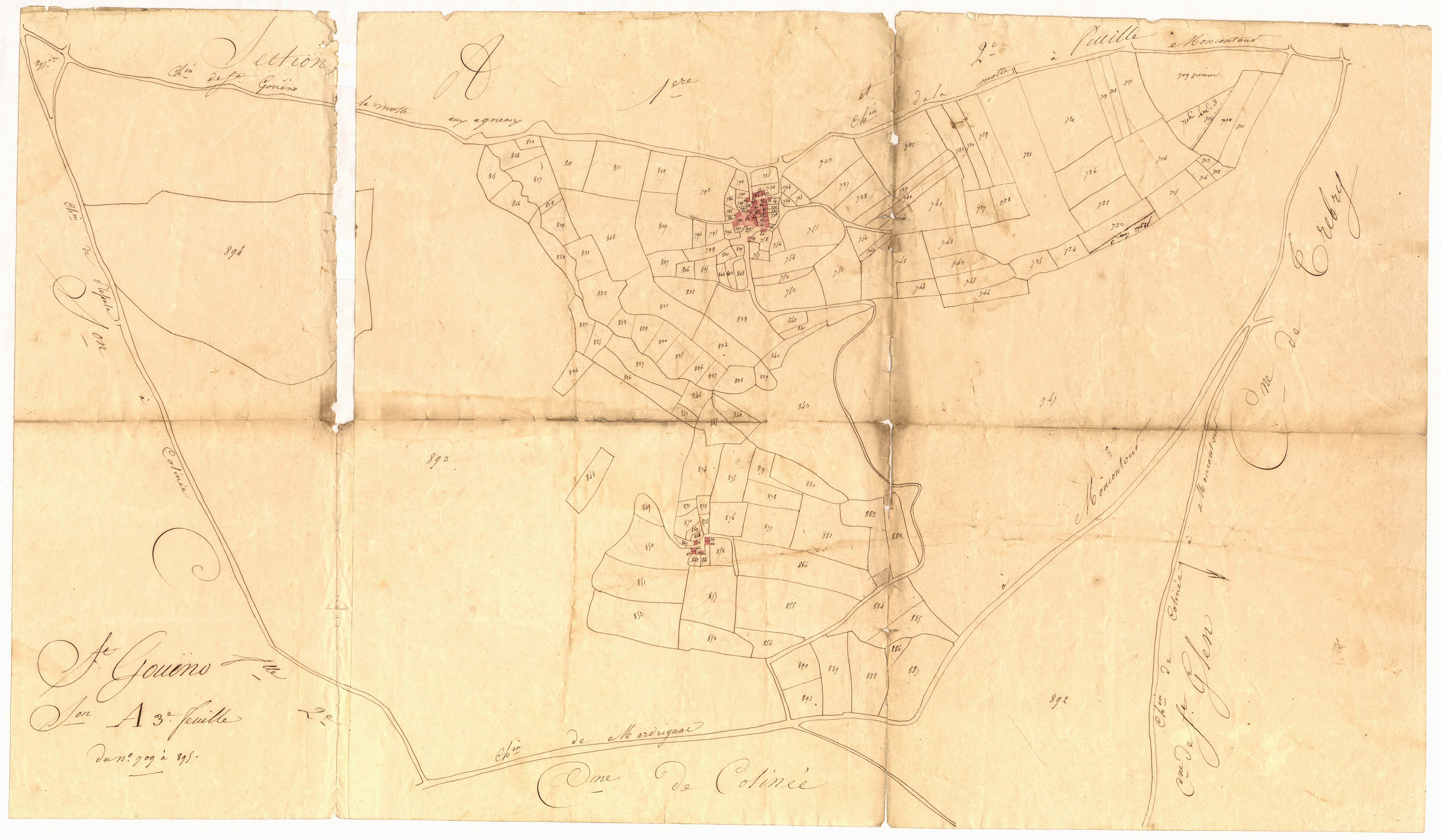 Saint-Gouéno - Section A, 3e feuille