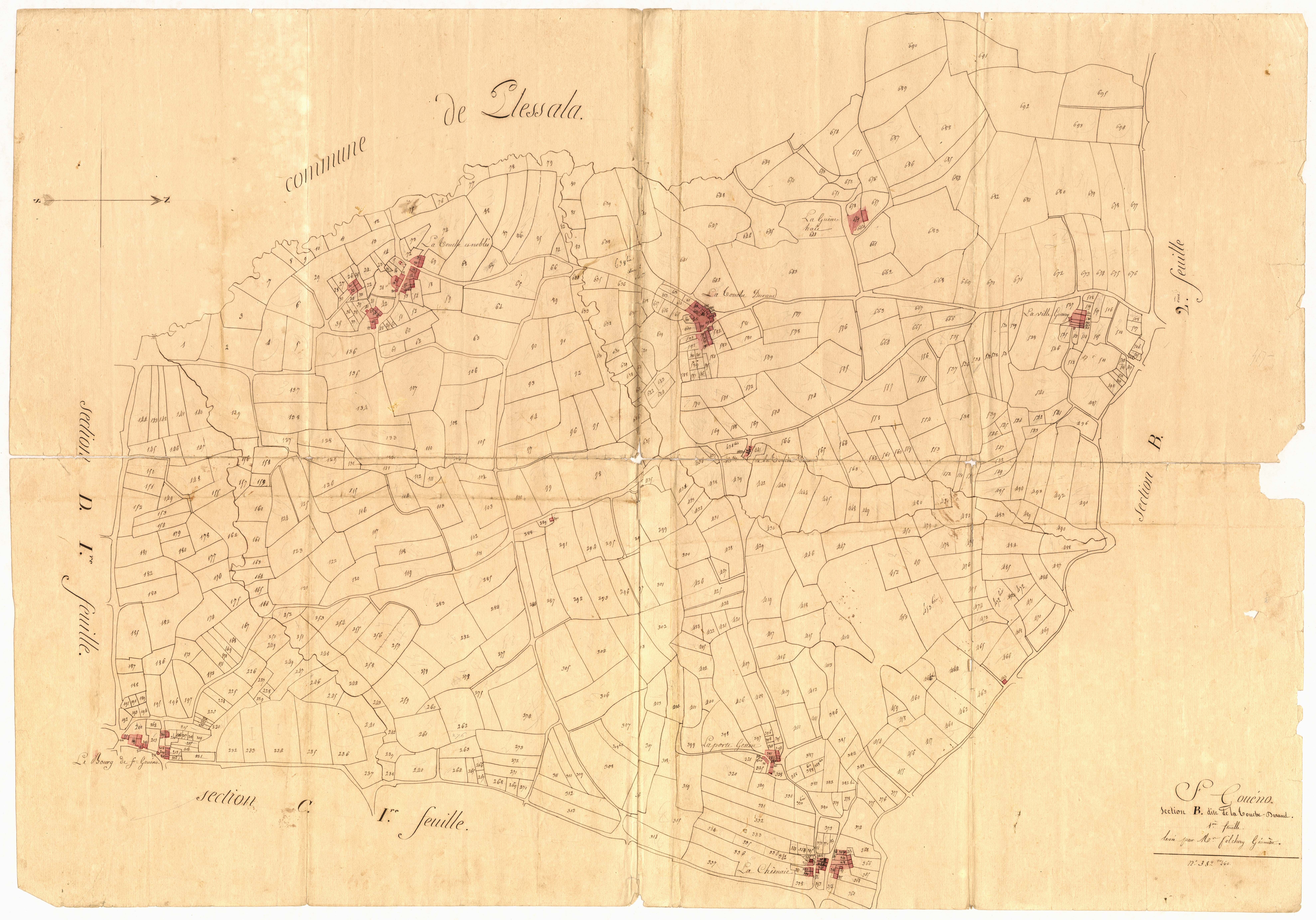 Saint-Gouéno - Section B, 1re feuille