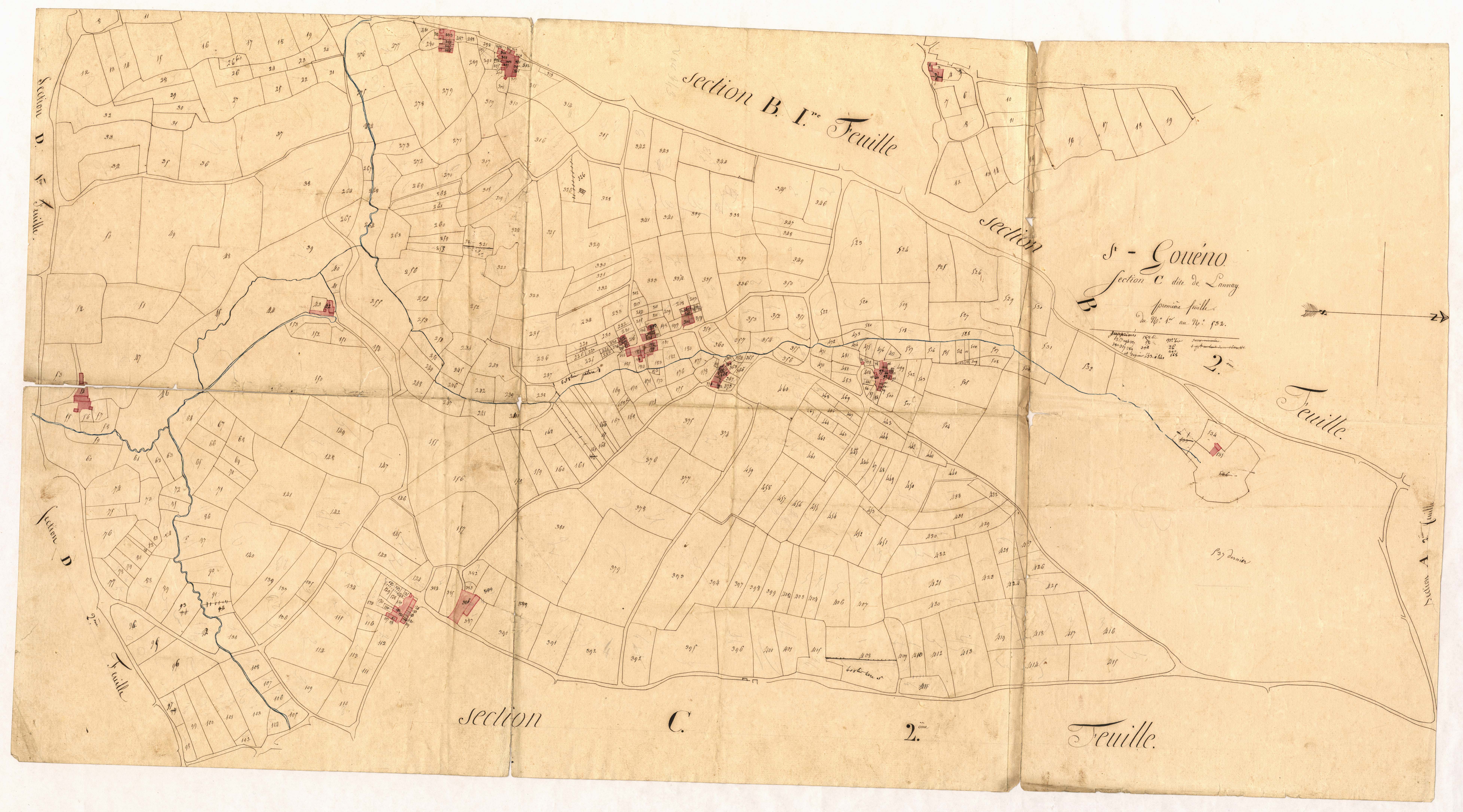 Saint-Gouéno - Section C, 1re feuille