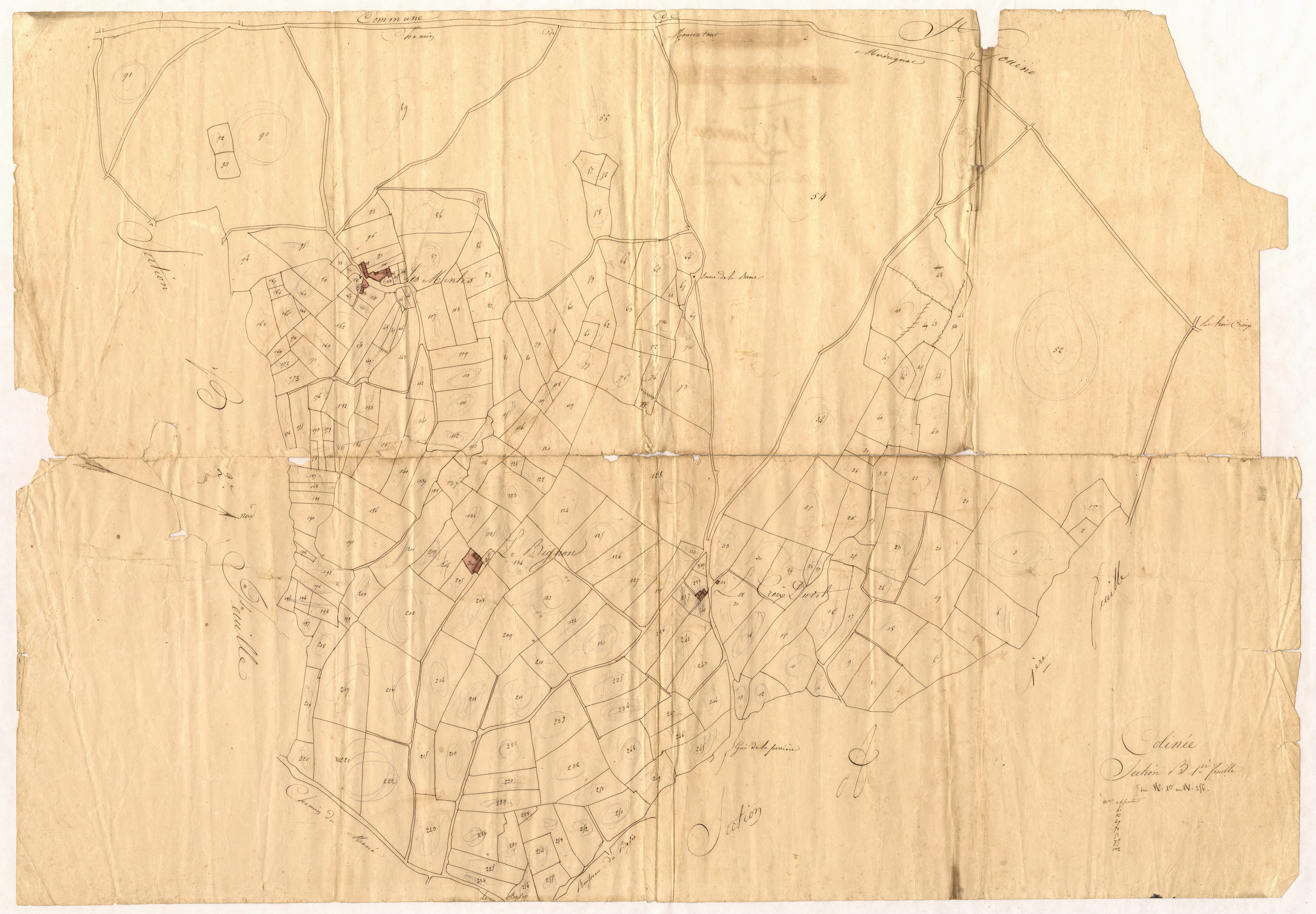 Saint-Gouéno - Section E, 1re feuille