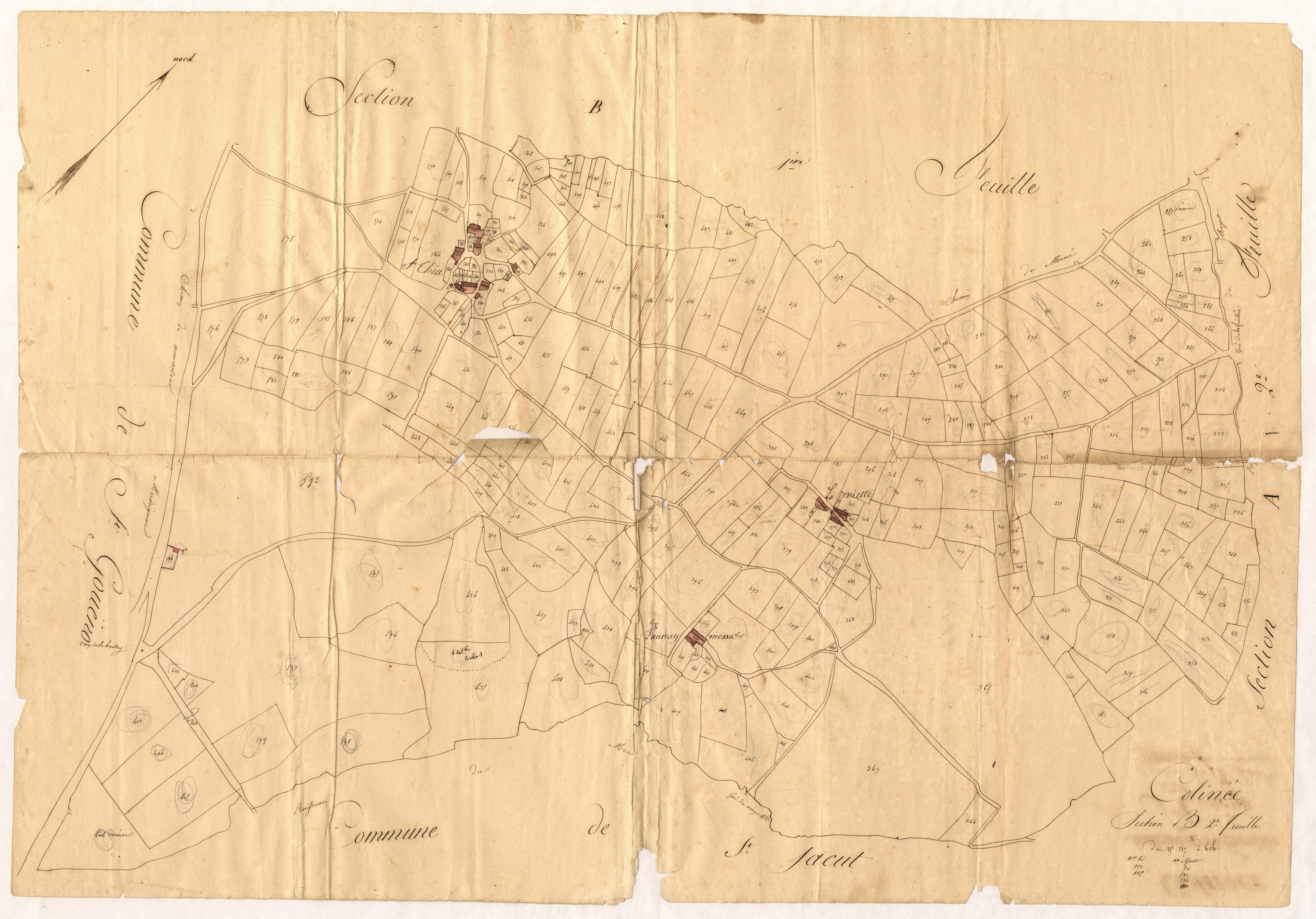 Saint-Gouéno - Section E, 2e feuille