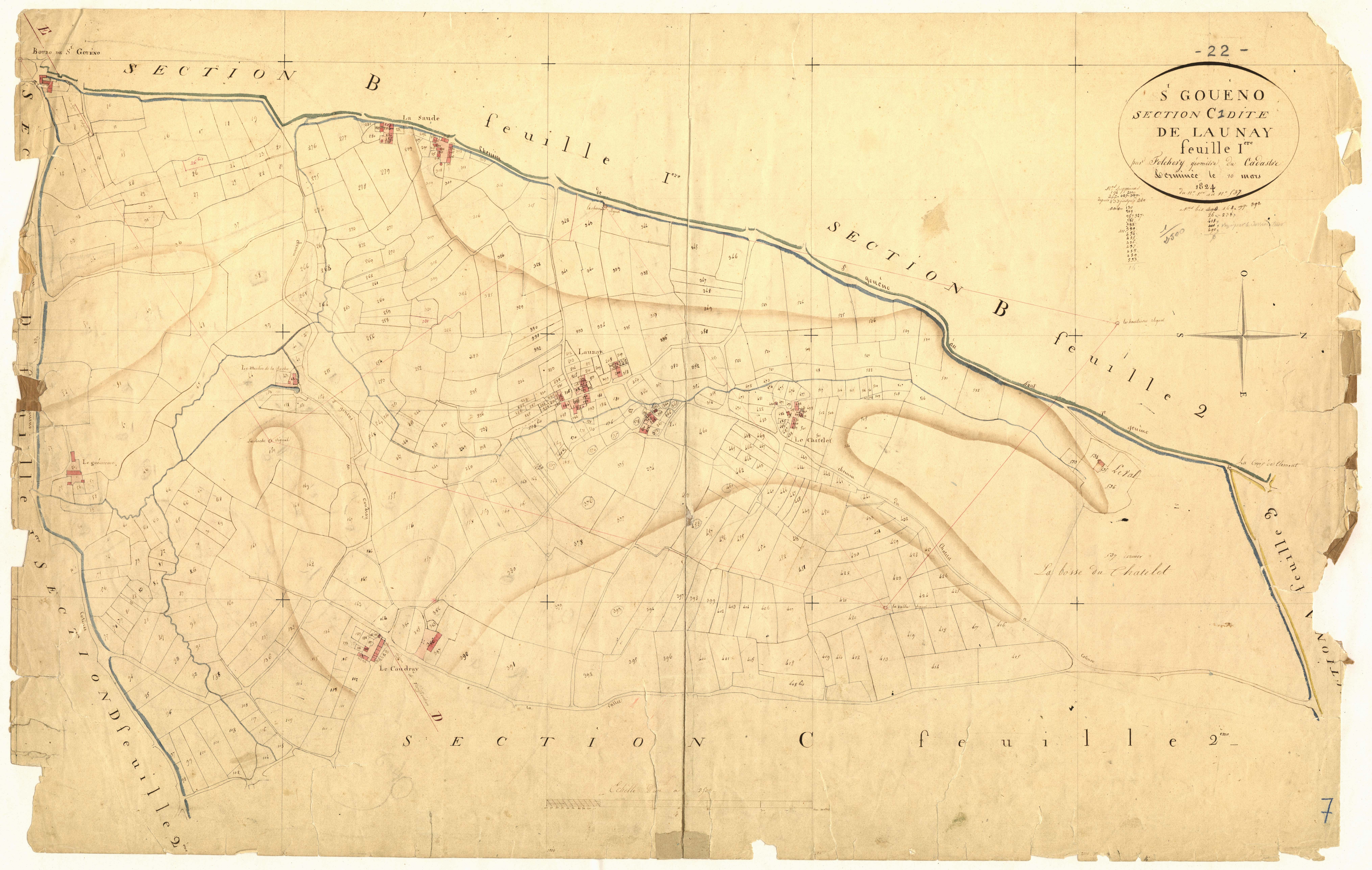 Saint-Gouéno - Section C, 1re feuille