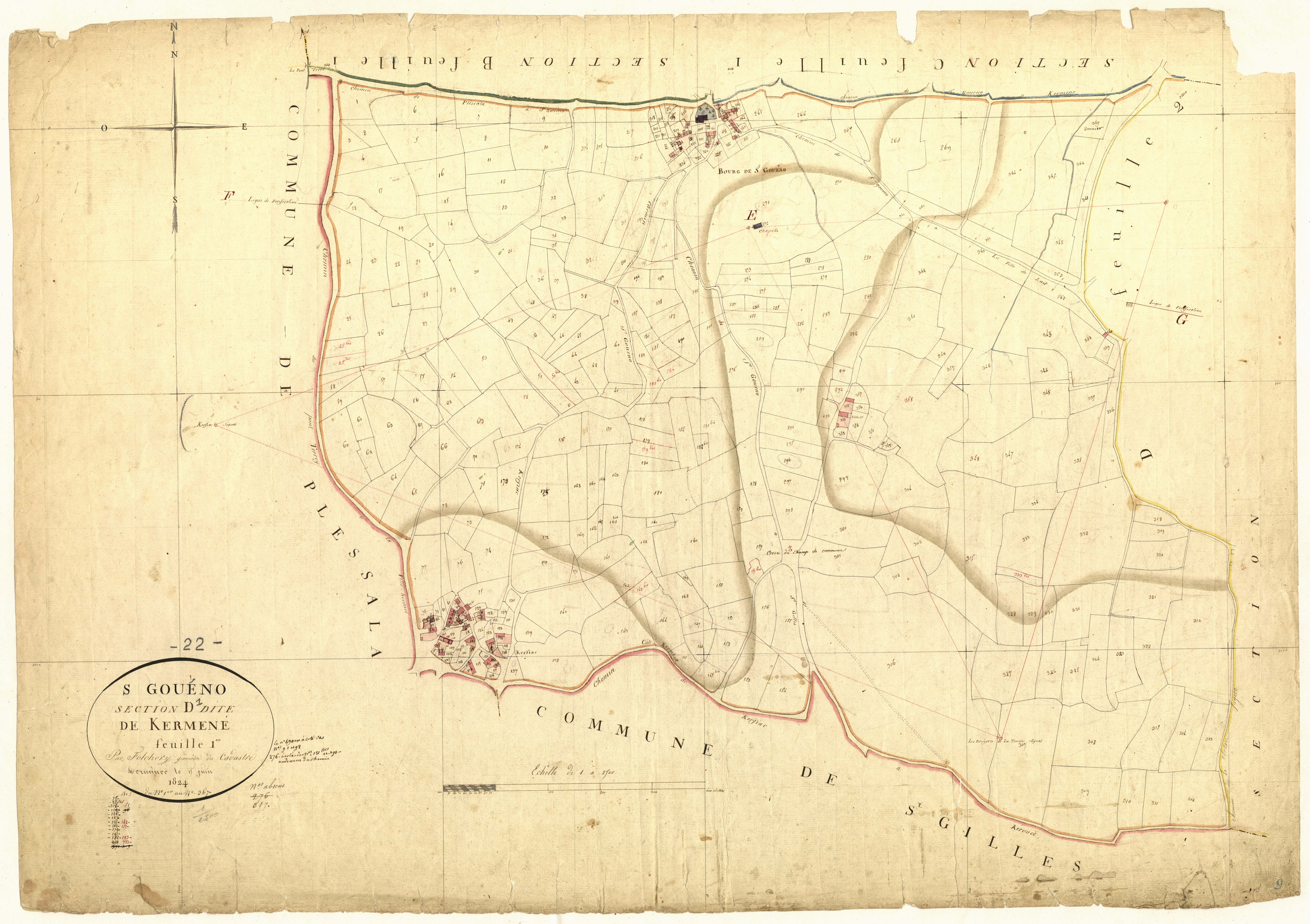Saint-Gouéno - Section D, 1re feuille