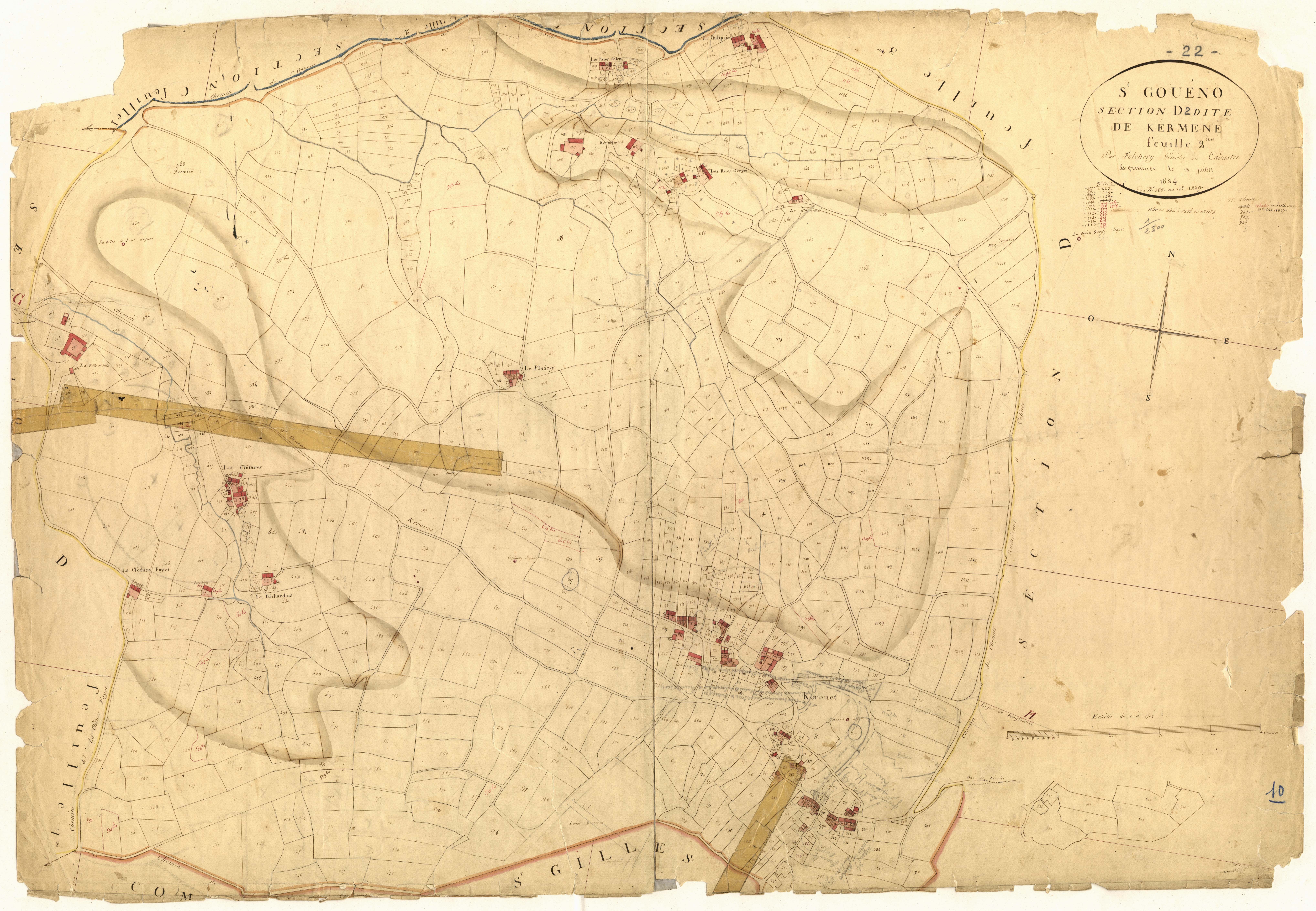 Saint-Gouéno - Section D, 2e feuille