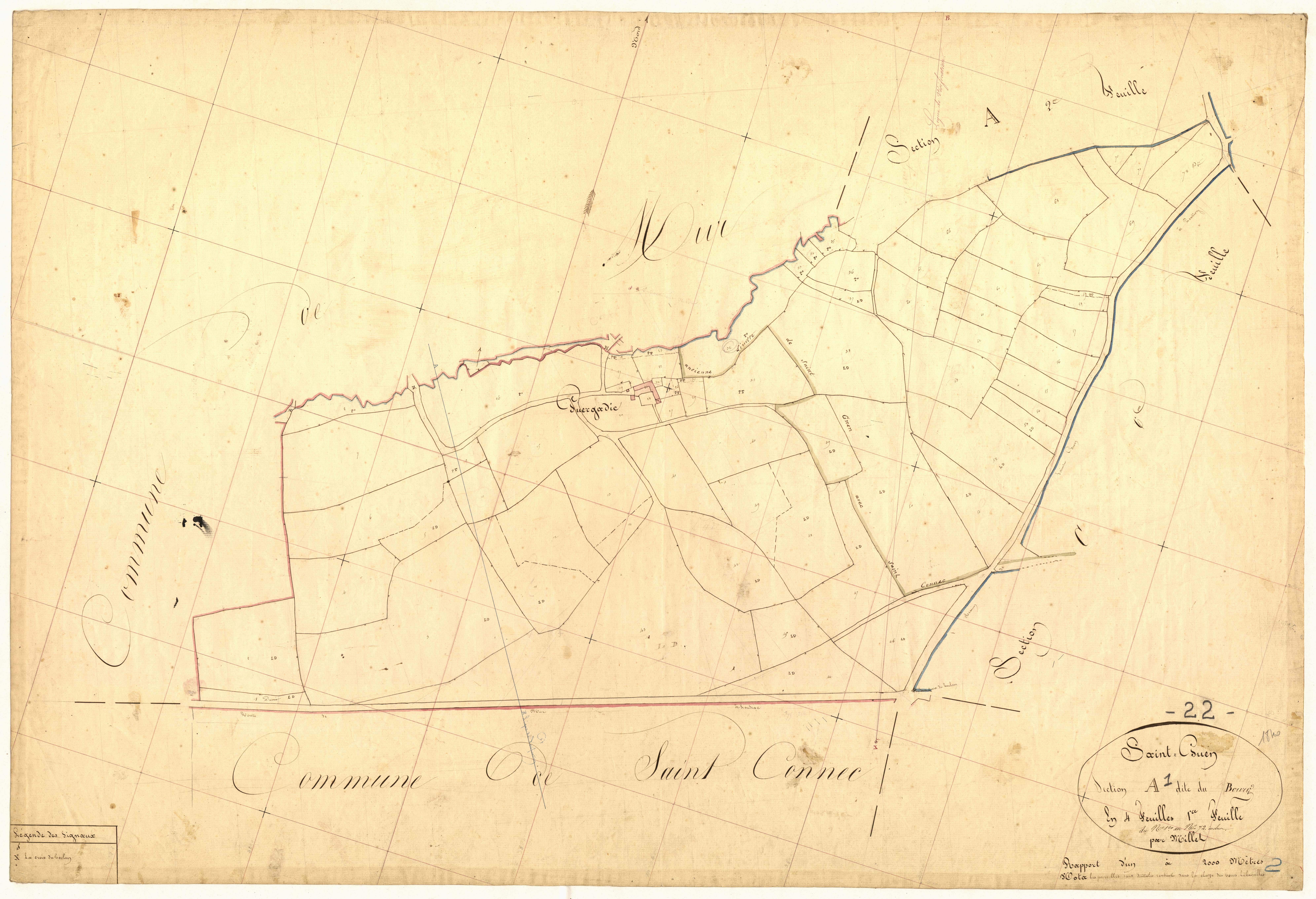 Saint-Guen - Section A, 1re feuille