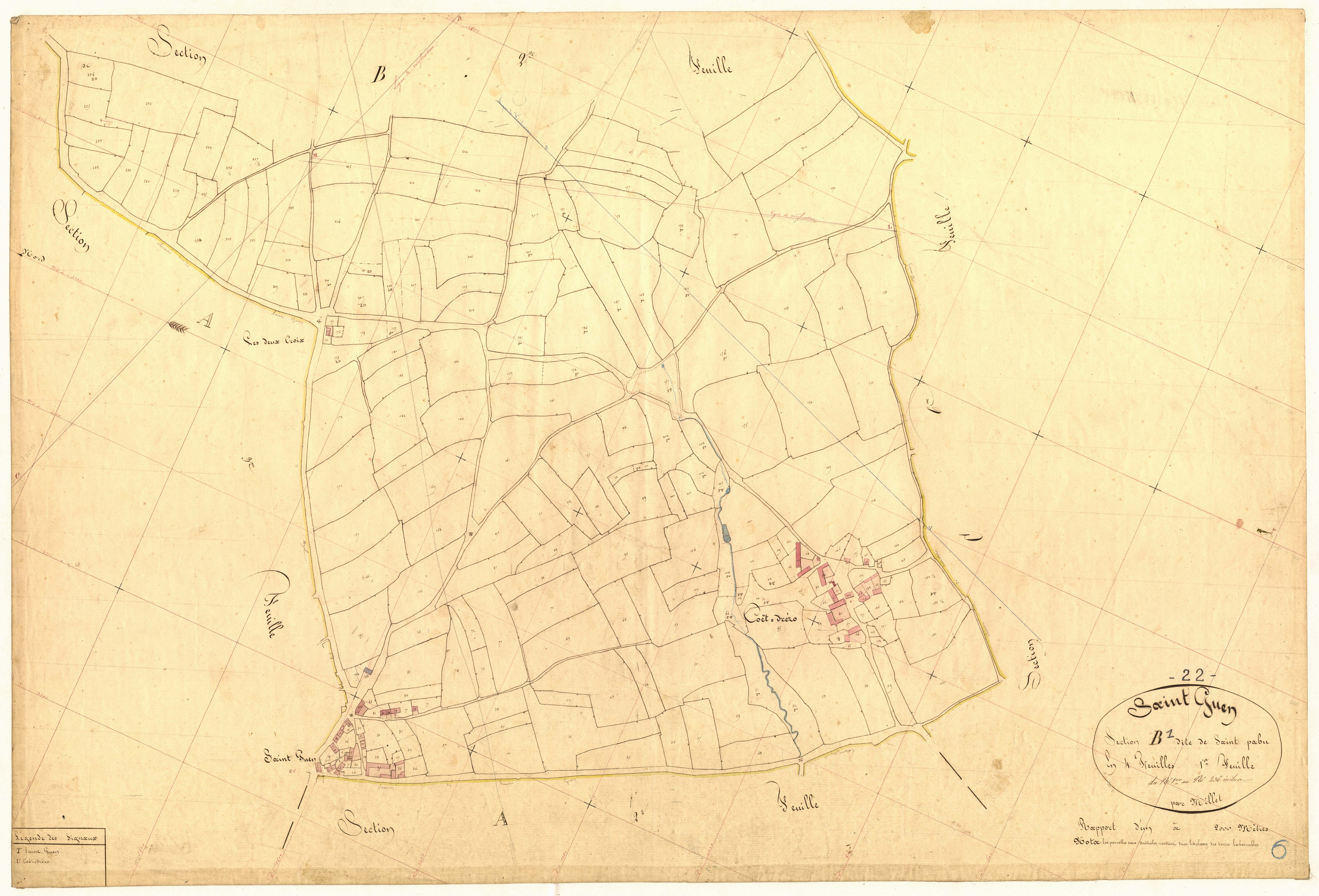 Saint-Guen - Section B, 1re feuille